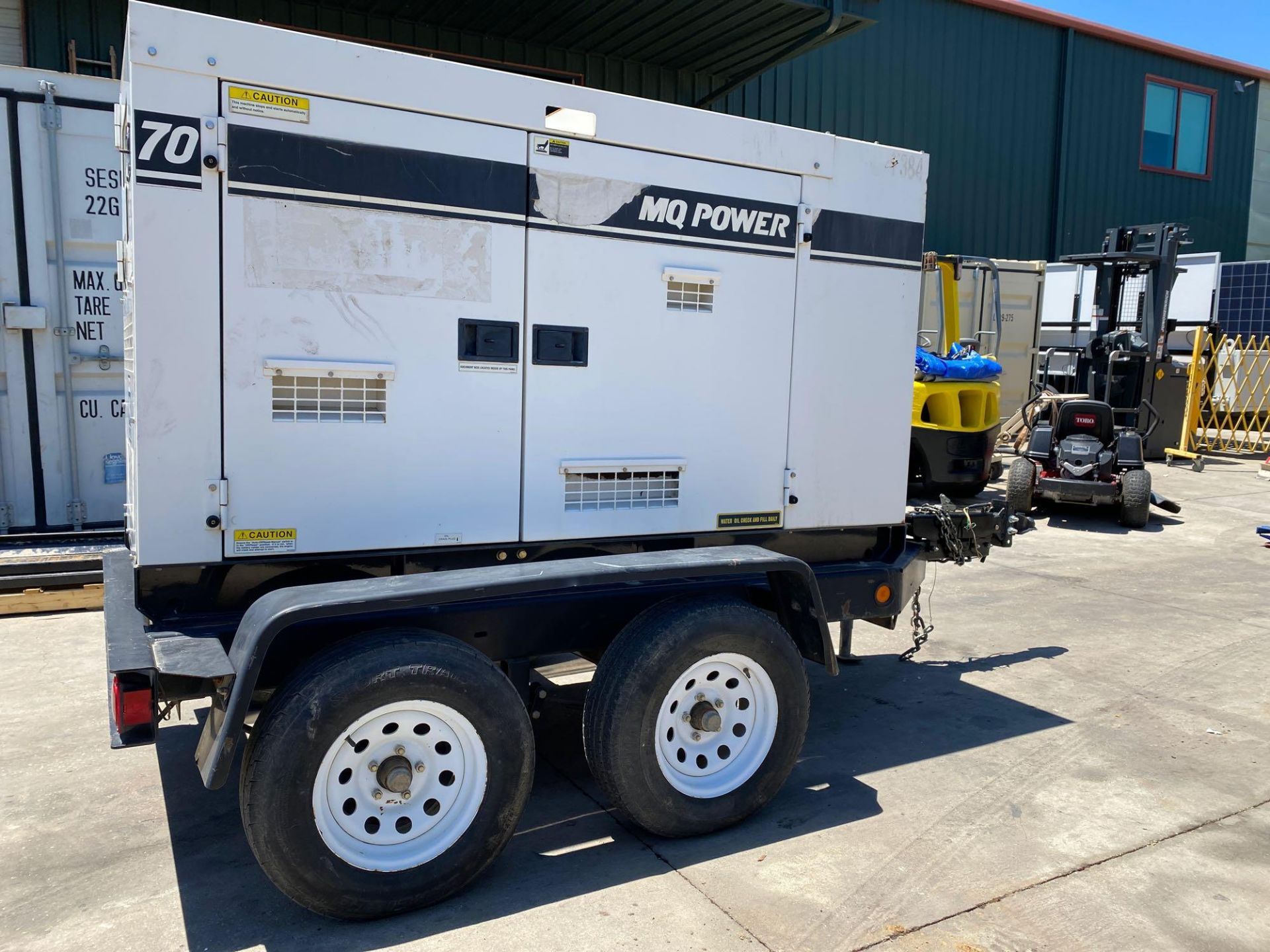 WHISPERWATT, MULTIQUIP MQ POWER DIESEL GENERATOR, TRAILER MOUNTED, BUILT IN TANK, 56KW, 70KVA, ISUZU - Image 2 of 17