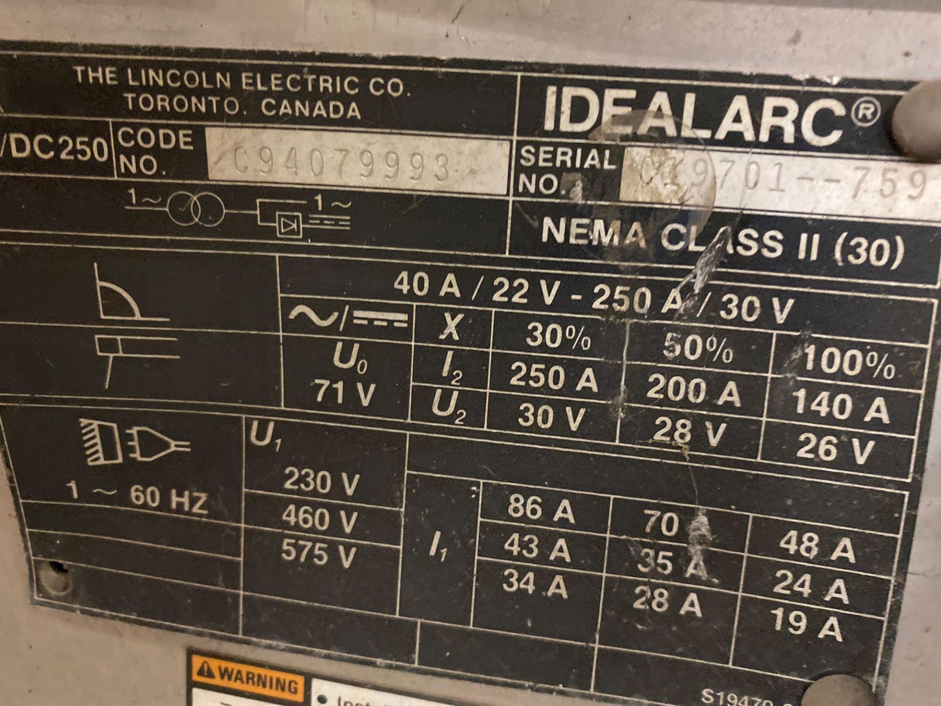 LINCOLN ELECTRIC E300 WELDER - Image 10 of 10