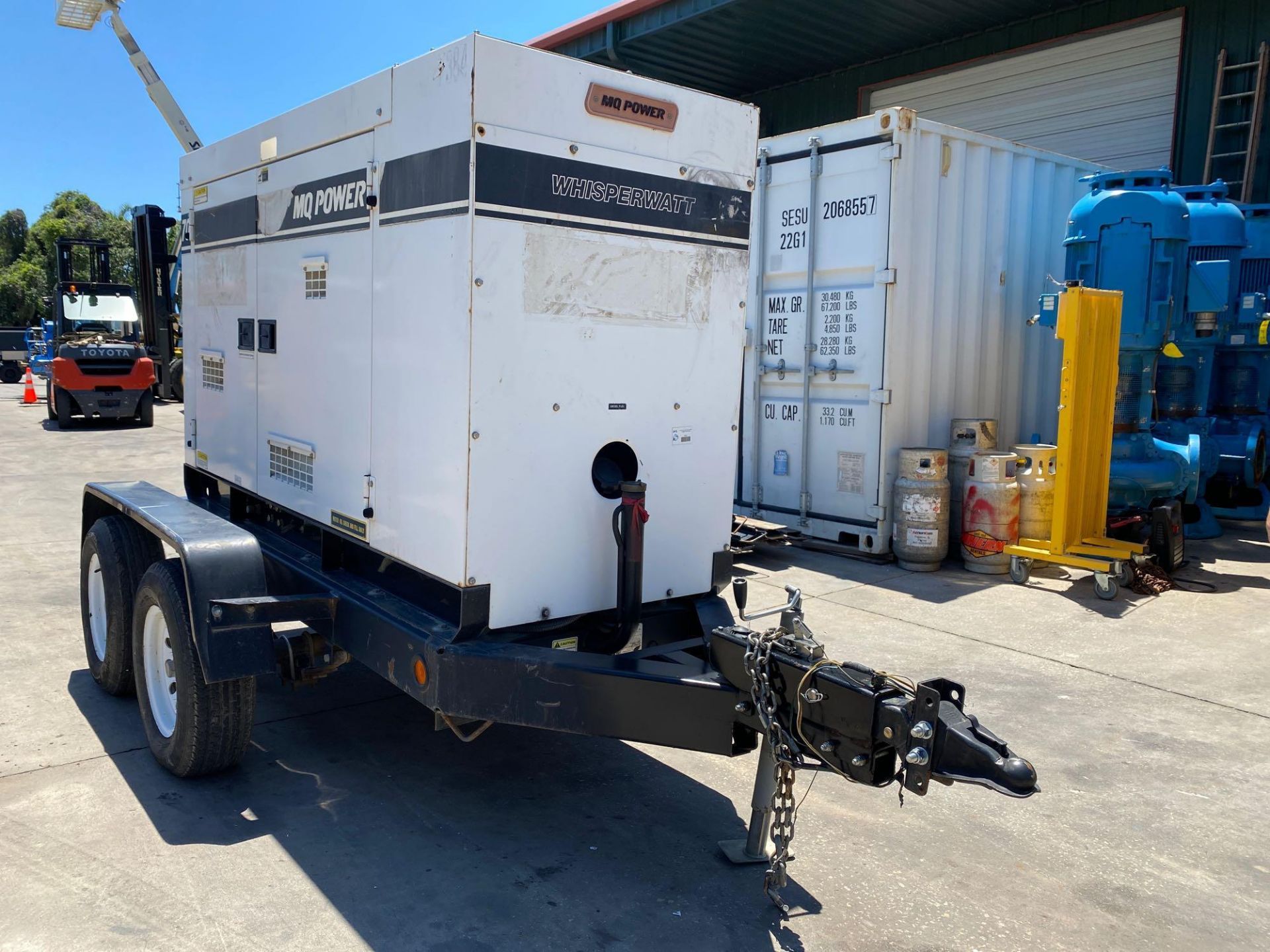 WHISPERWATT, MULTIQUIP MQ POWER DIESEL GENERATOR, TRAILER MOUNTED, BUILT IN TANK, 56KW, 70KVA, ISUZU - Image 3 of 17