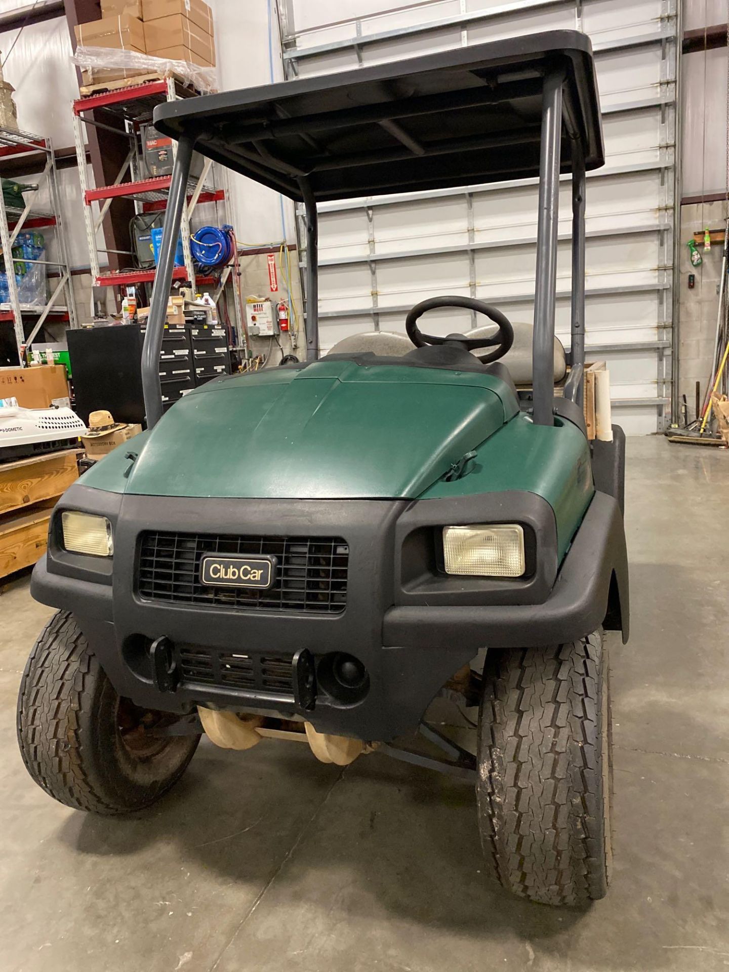 CLUBCAR GAS POWERED UTILITY CART, 4x4, DUMP BED, RUNS AND DRIVES - Image 2 of 9