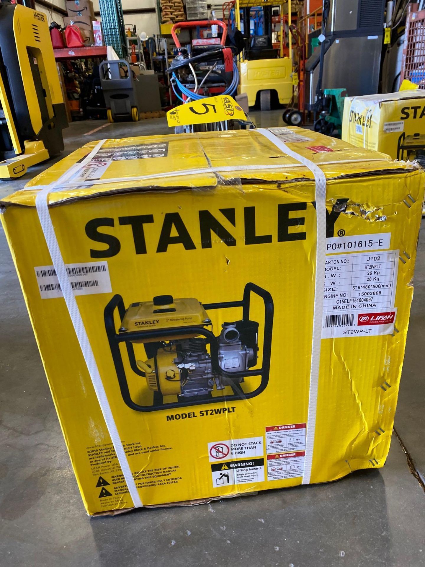 UNUSED STANLEY 2" DEWATERING PUMP MODEL ST2WPLT - Image 2 of 3