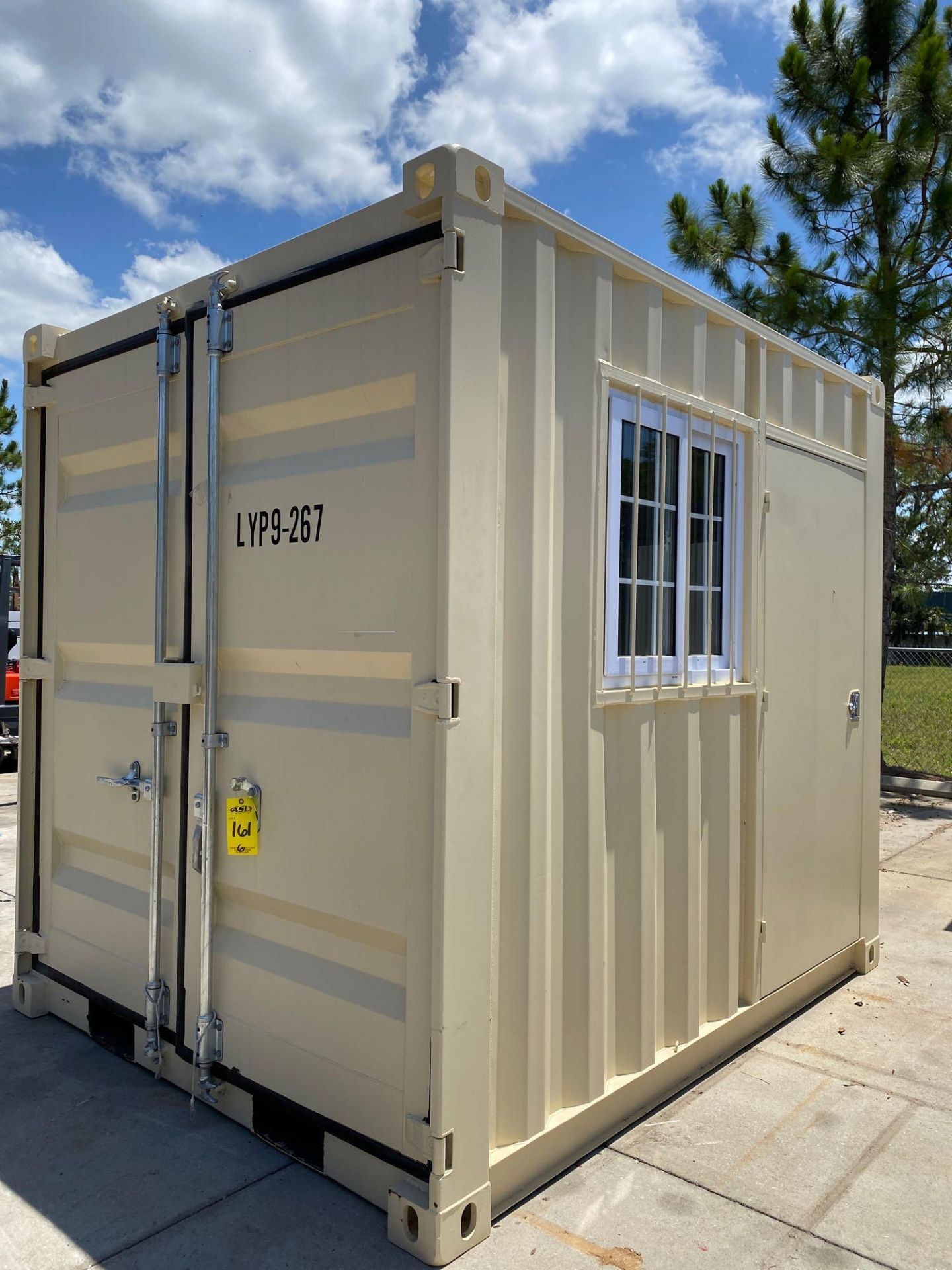 PORTABLE STORAGE CONTAINER/PORTABLE OFFICE, 6 1/2 x 9' x 8'T - Image 2 of 7