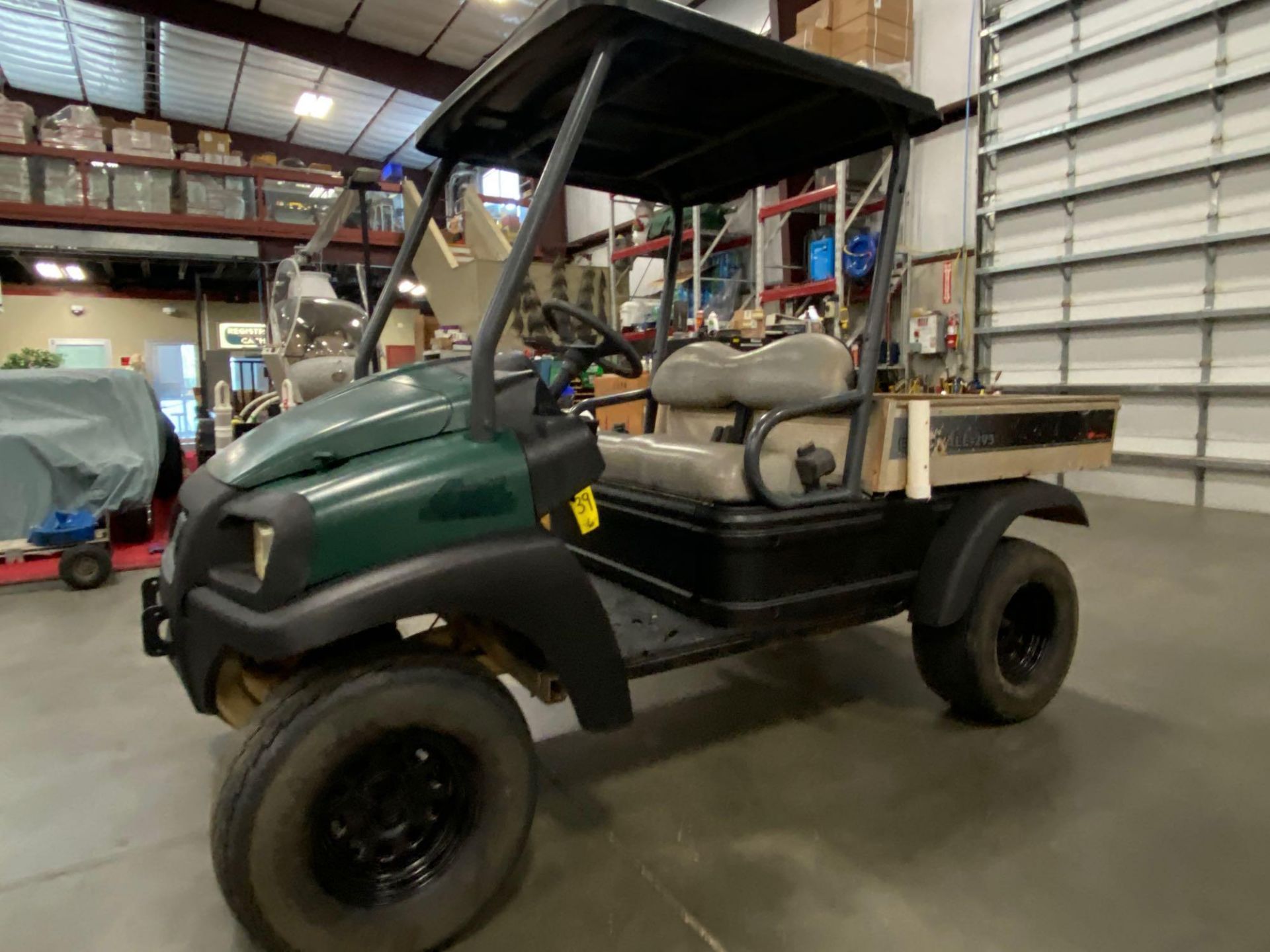 CLUBCAR GAS POWERED UTILITY CART, 4x4, DUMP BED, RUNS AND DRIVES - Image 3 of 9