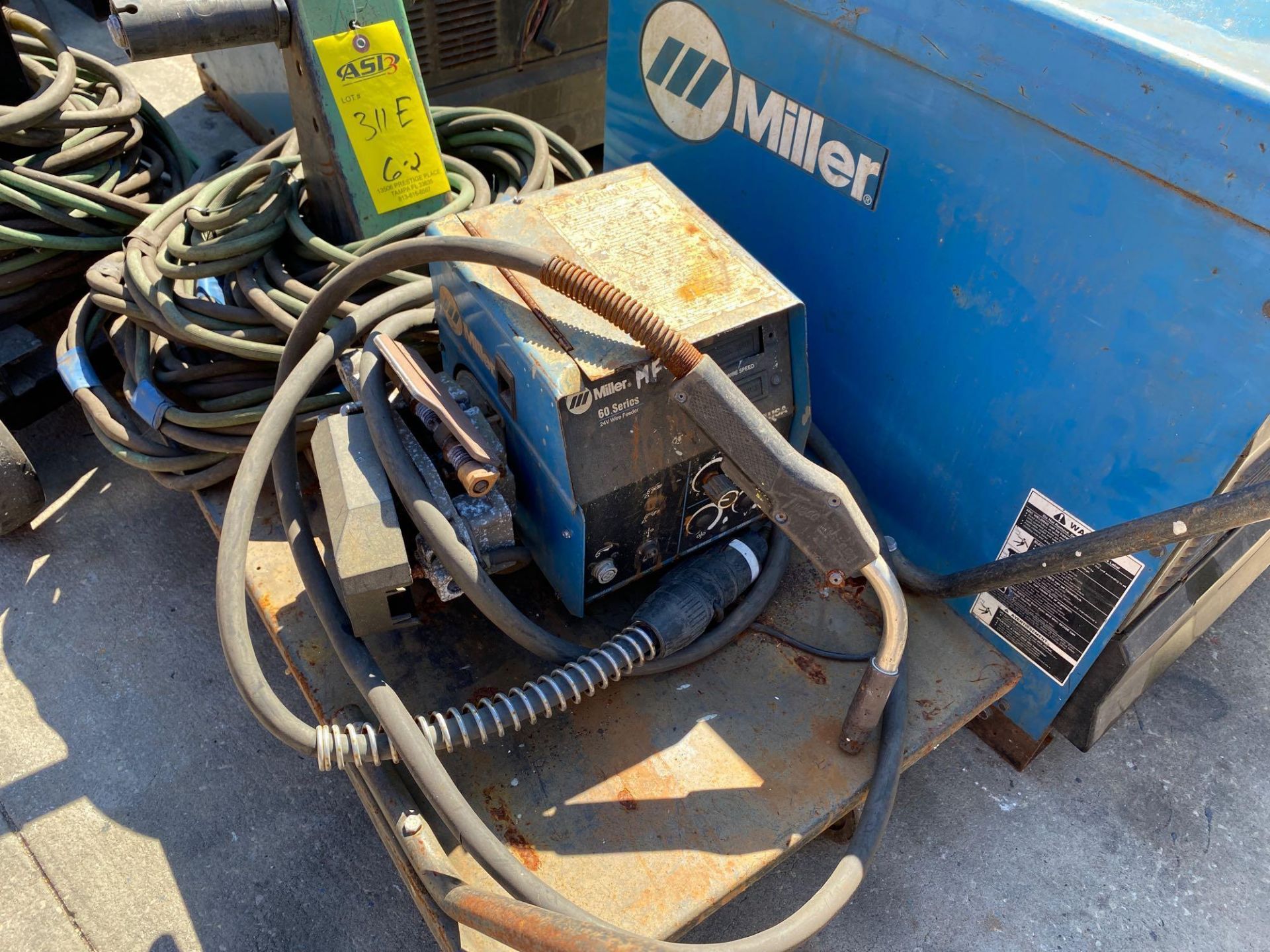 MILLER CP-302 WELDER WITH MILLER 24V WIRE FEEDER - Image 6 of 6