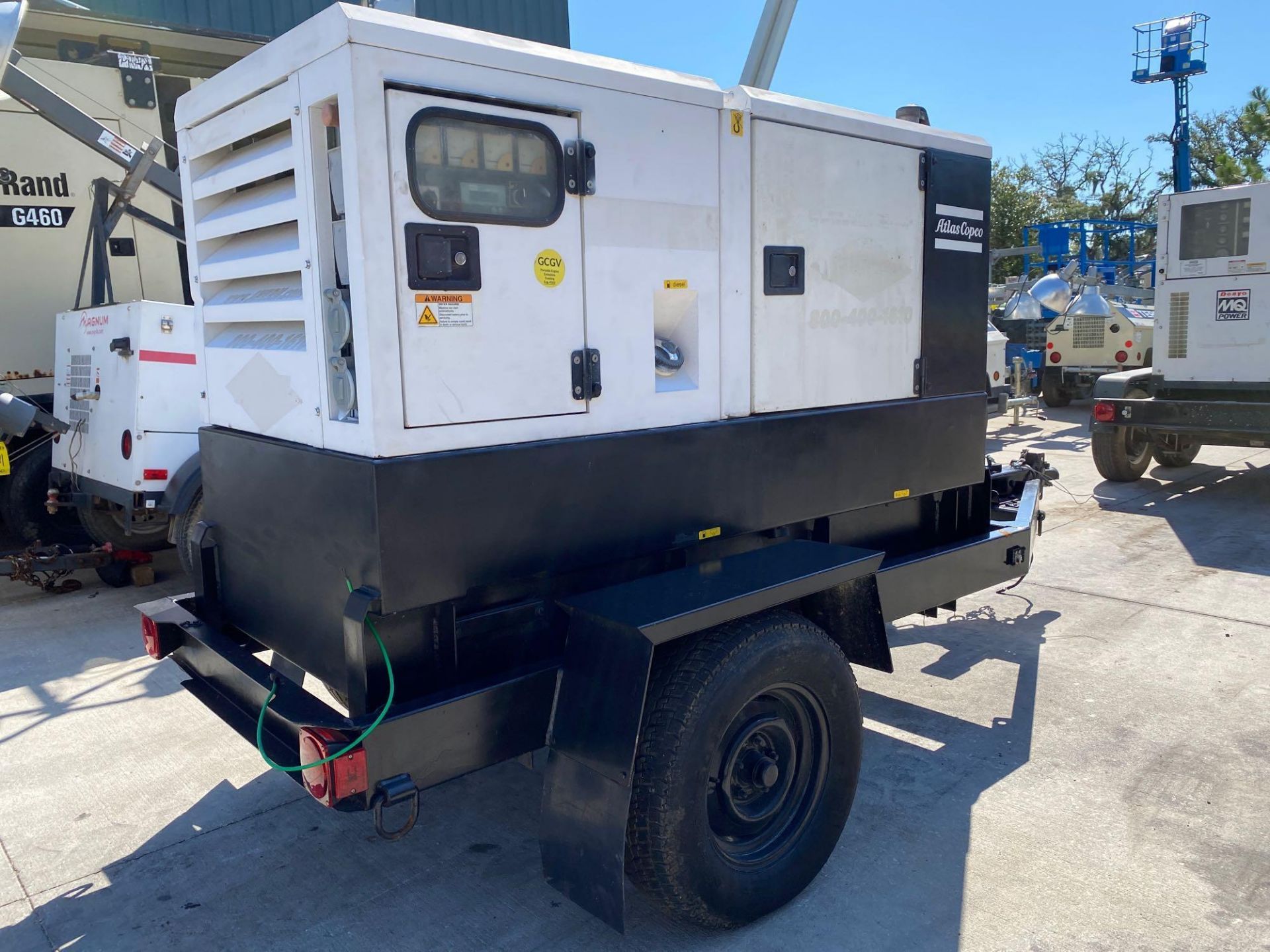 2013 ATLAS COPCO TRAILER MOUNTED GENERATOR, KUBOTA DIESEL, 45KVA/35KW, MODEL OAS 45, RUNS AND OPERAT - Image 3 of 7