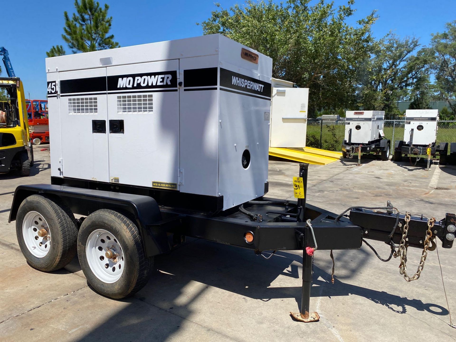 MQ POWER DIESEL TRAILER MOUNTED GENERATOR, 45KVA/36KW, MODEL DB-050112, RUNS AND OPERATES - Image 2 of 12