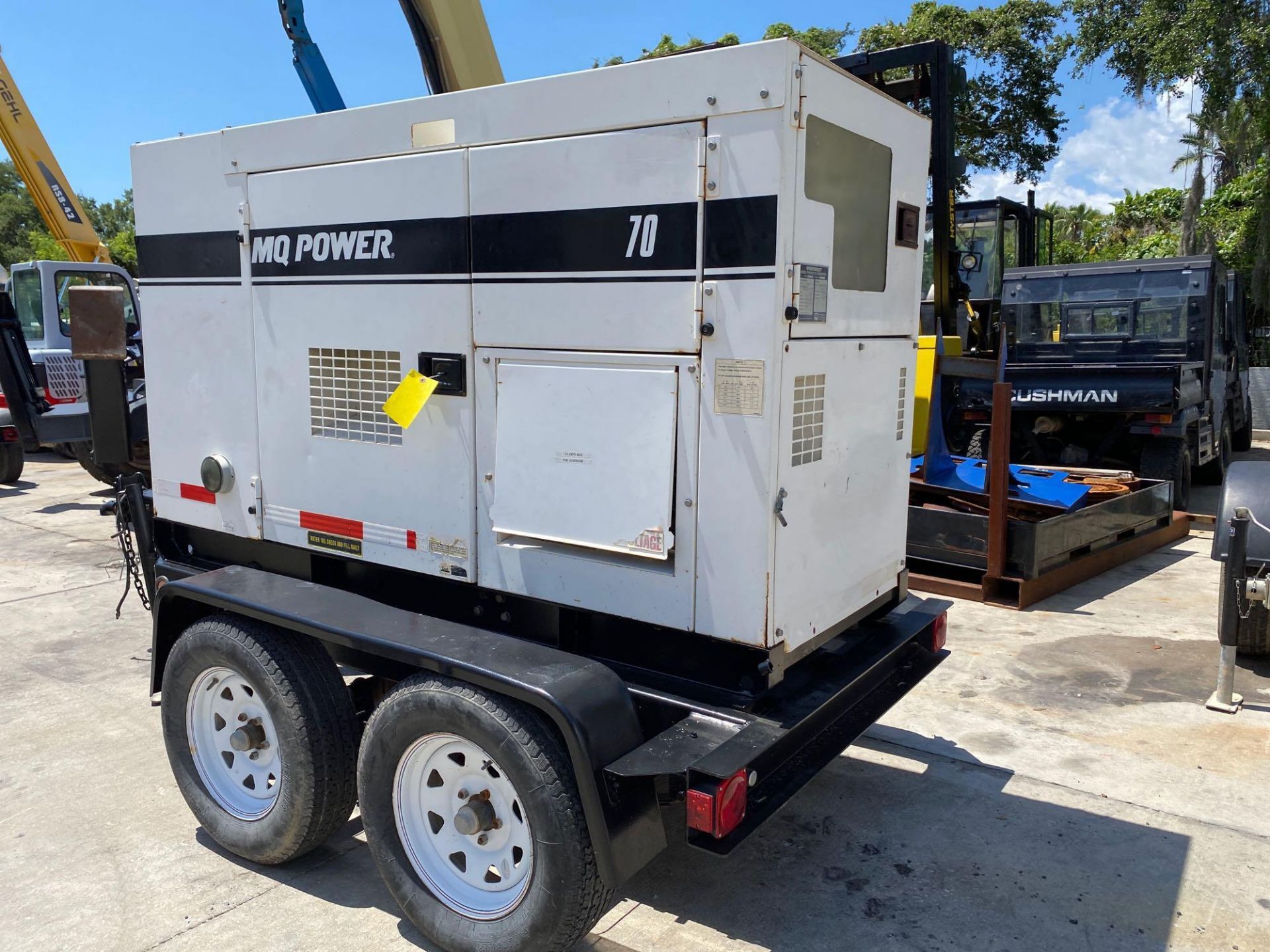 MQ POWER DB-0831J2 TRAILER MOUNTED GENERATOR, JOHN DEERE DIESEL, 70 KVA/ 56KW, RUNS AND OPERATES - Image 4 of 12