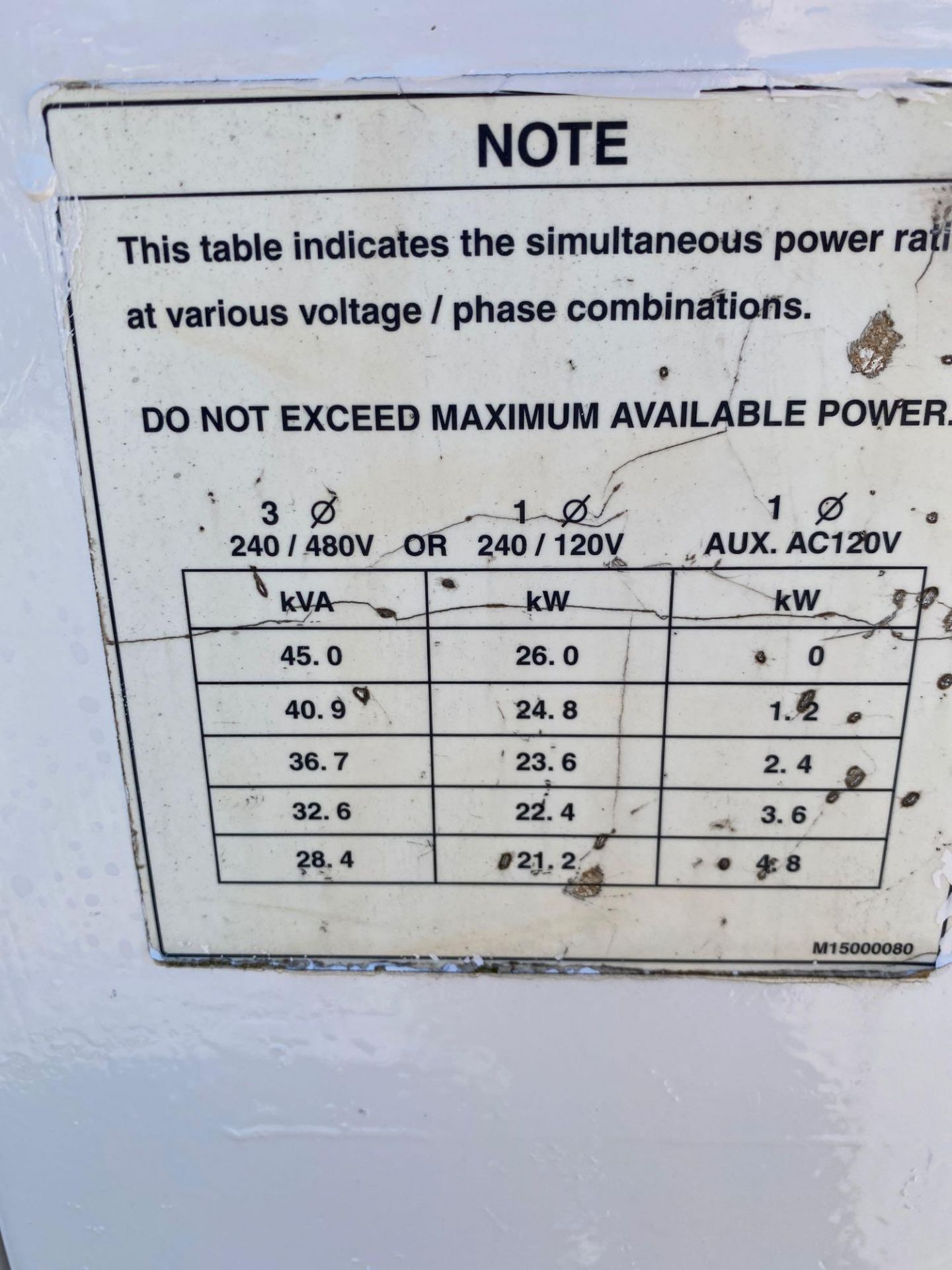 MQ POWER DIESEL TRAILER MOUNTED GENERATOR, 45KVA/36KW, MODEL DB-050112, RUNS AND OPERATES - Image 8 of 12