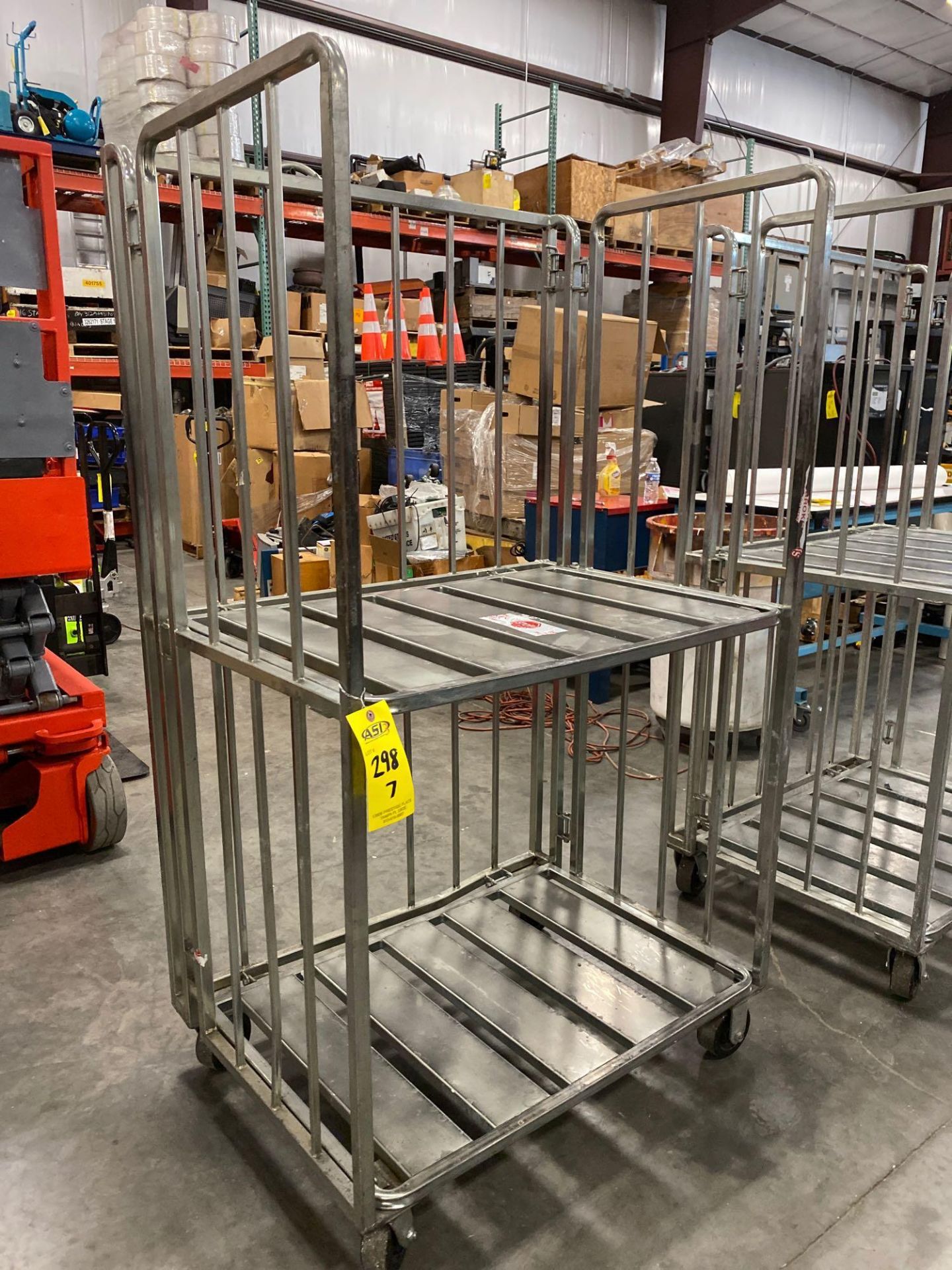 HEAVY DUTY ALUMINUM ROLLING RACK/CART - Image 2 of 4