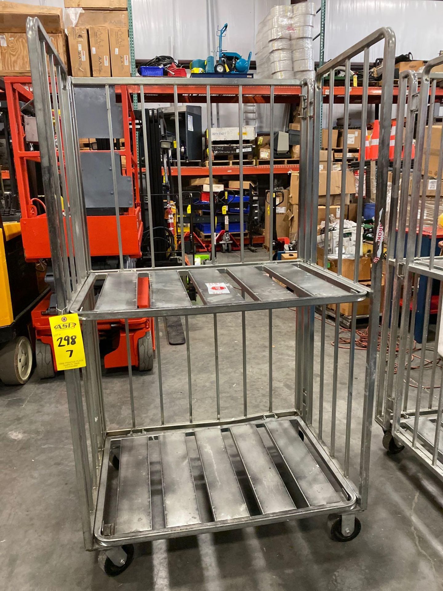 HEAVY DUTY ALUMINUM ROLLING RACK/CART