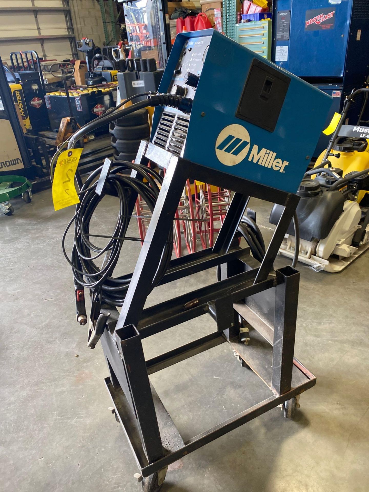 MILLER SPECTRUM 375 WELDER ON ROLLING STAND - Image 4 of 6