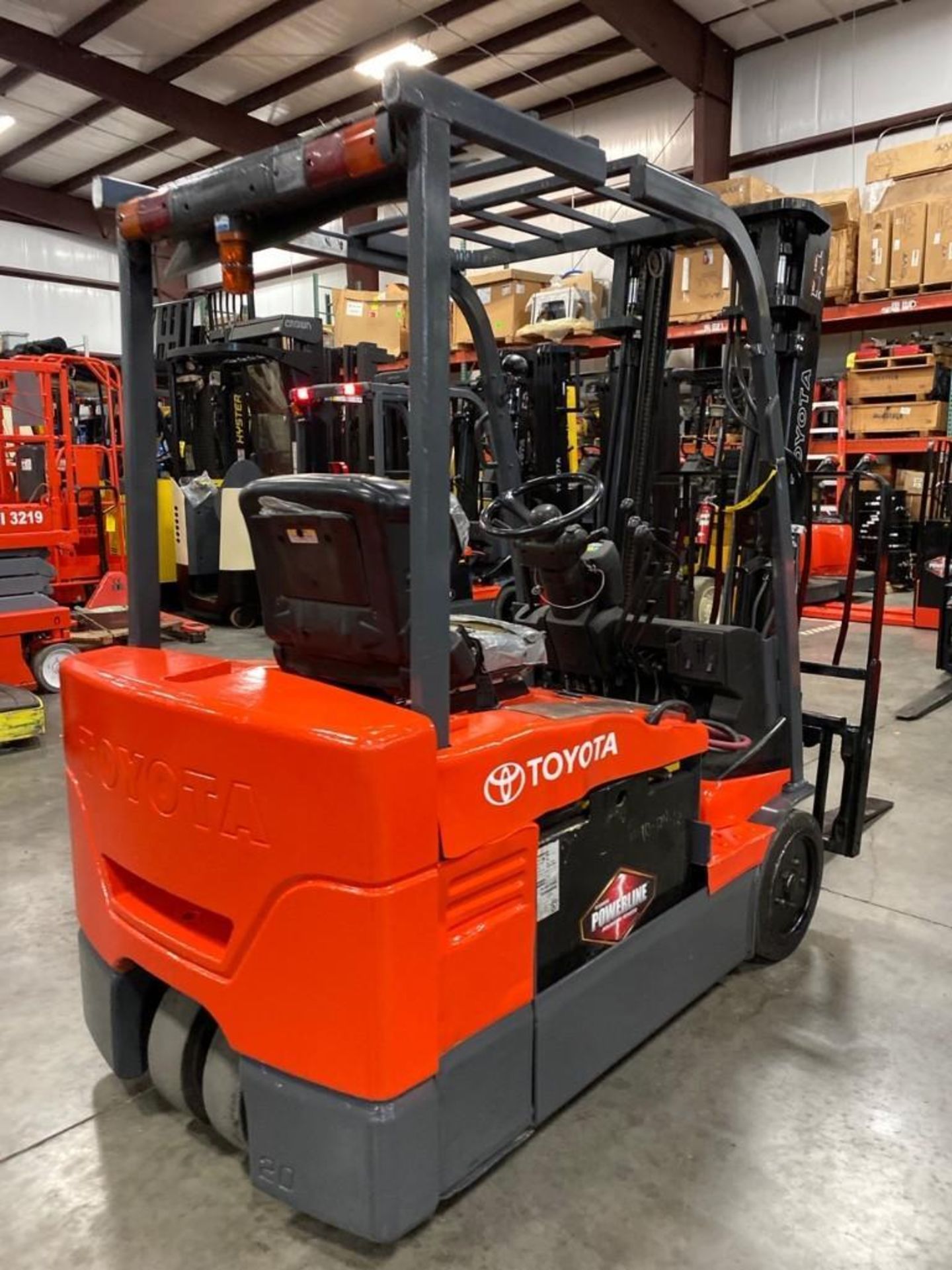 2014 TOYOTA ELECTRIC FORKLIFT MODEL 7FBEU20, APPROX 4,000 LB CAPACITY, 131.5" HEIGHT CAP, TILT, SIDE - Image 3 of 7