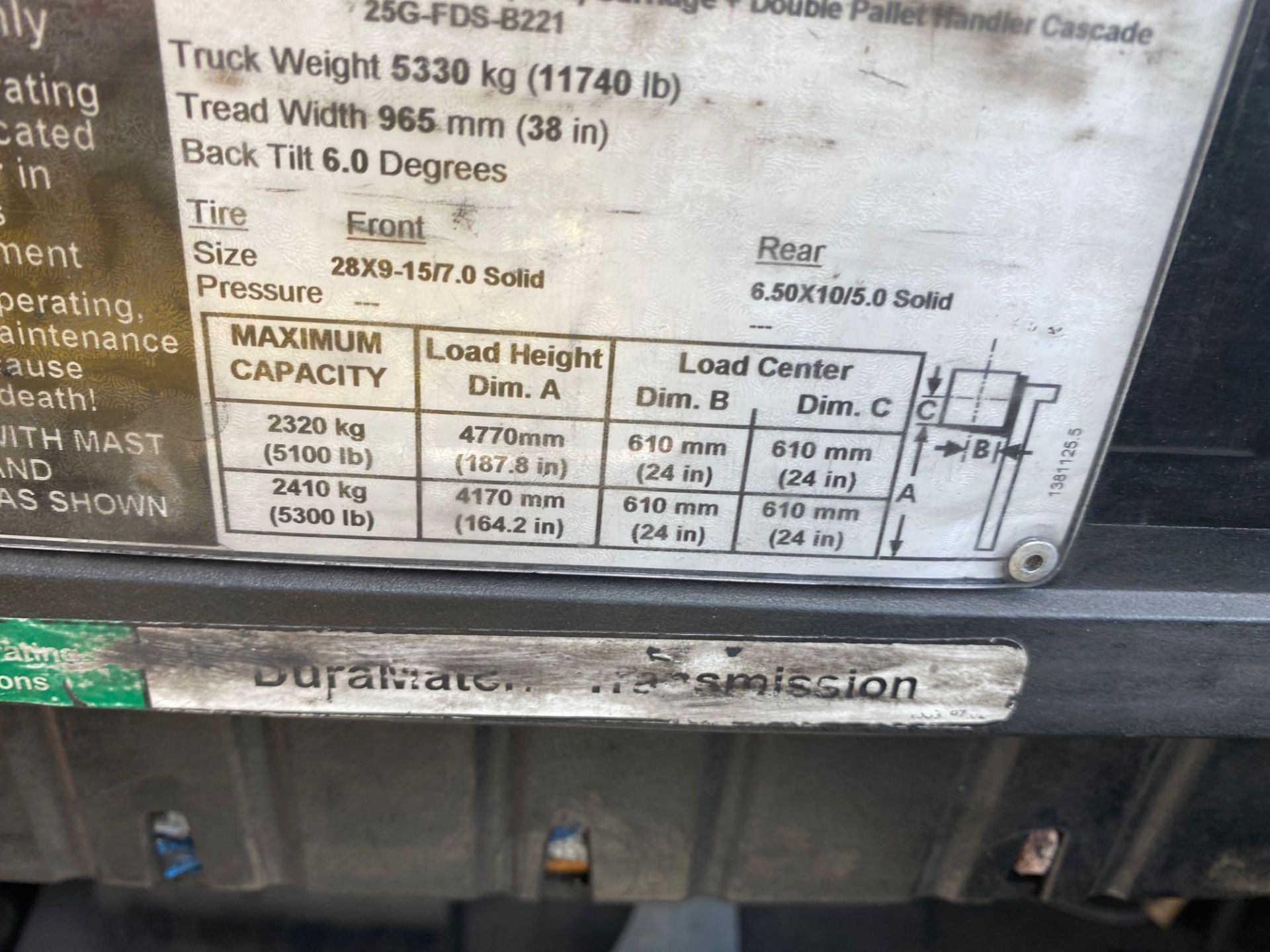 HYSTER FORTIS 70 FORKLIFT, LP POWERED, ENCLOSED CAB, HEAT, A/C, FINGERTIP CONTROLS, RUNS AND OPERATE - Image 9 of 10