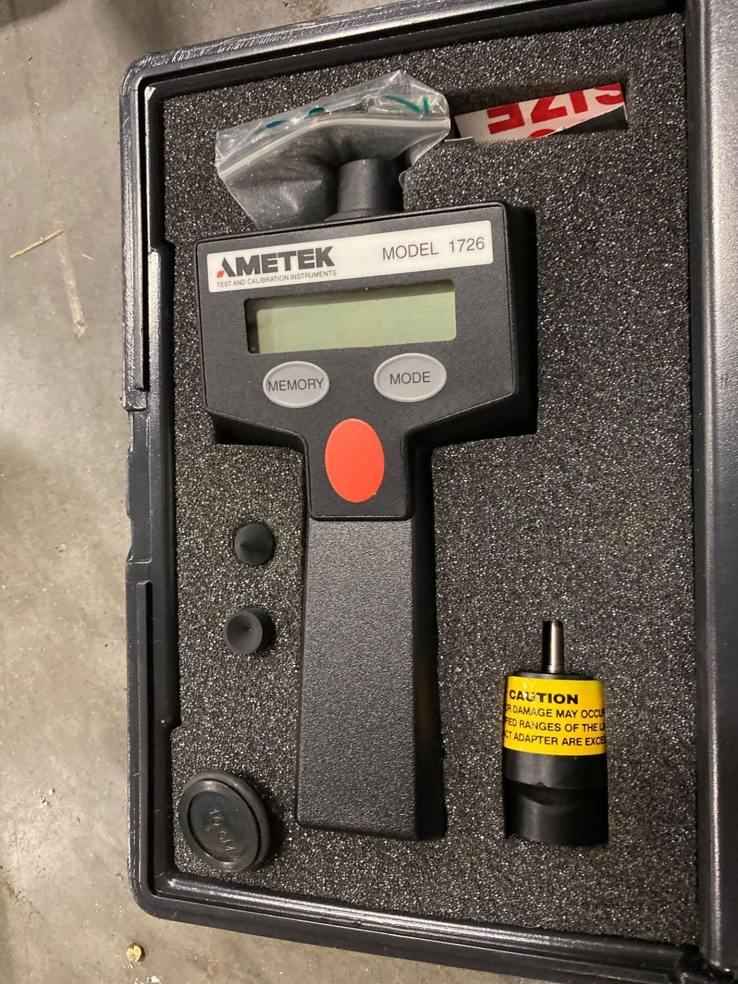 AMETEK TEST AND CALIBRATION INSTRUMENT MODEL 1726 - Image 2 of 3