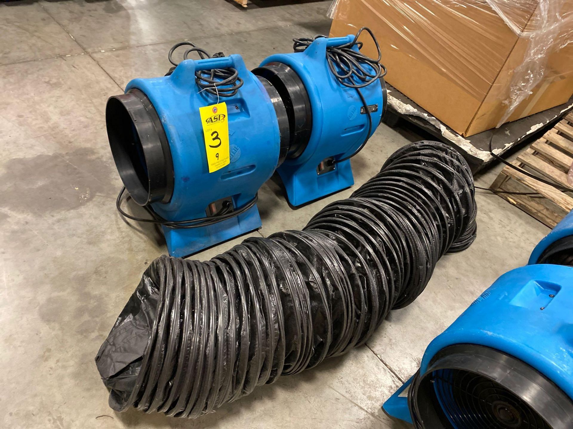 TWO AMERIC BLOWERS MODEL VAF-3000 WITH HOSE