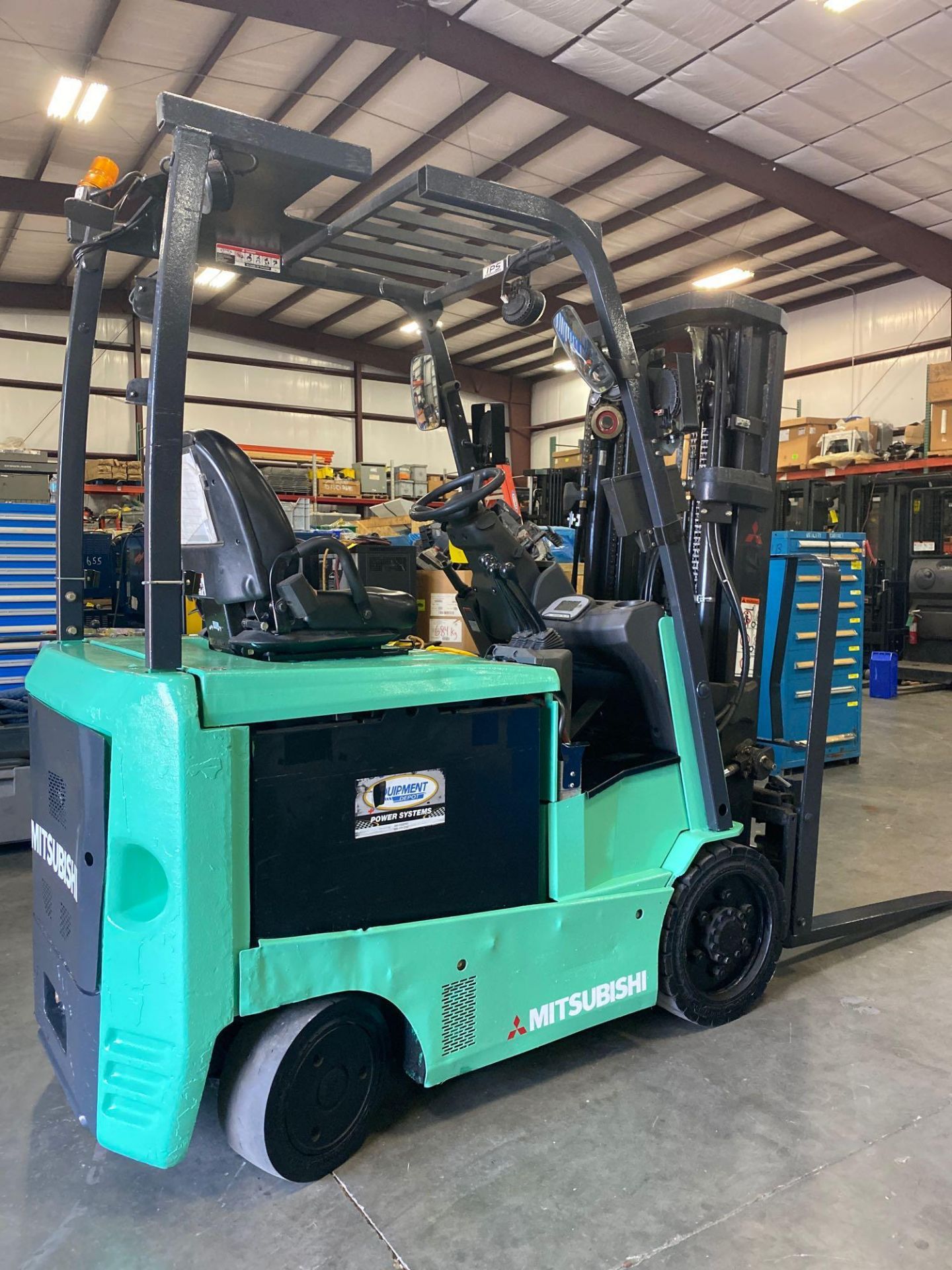 2016 MITSUBISHI FBC25N2 ELECTRIC FORKLIFT, APPROX. 4,500 LB CAPACITY - Image 2 of 7