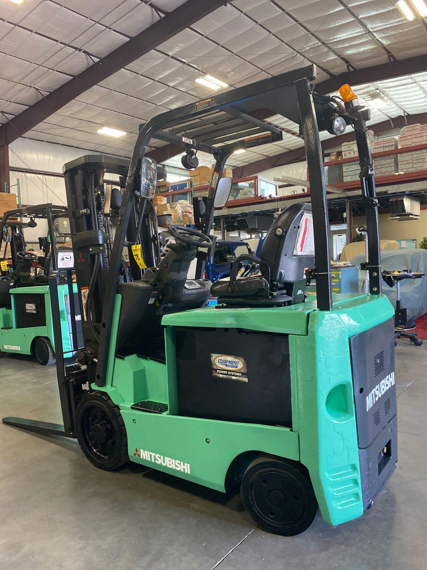2016 MITSUBISHI FBC25N2 ELECTRIC FORKLIFT, APPROX. 4,500 LB CAPACITY - Image 3 of 7