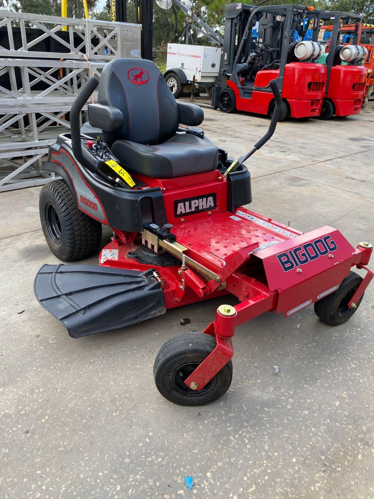 UNUSED 42” ALPHA BIG DOG ZERO TURN MOWER, KAWASAKI GAS ENGINE, LED LIGHTING, RUNS AND OPERATES - Image 2 of 8