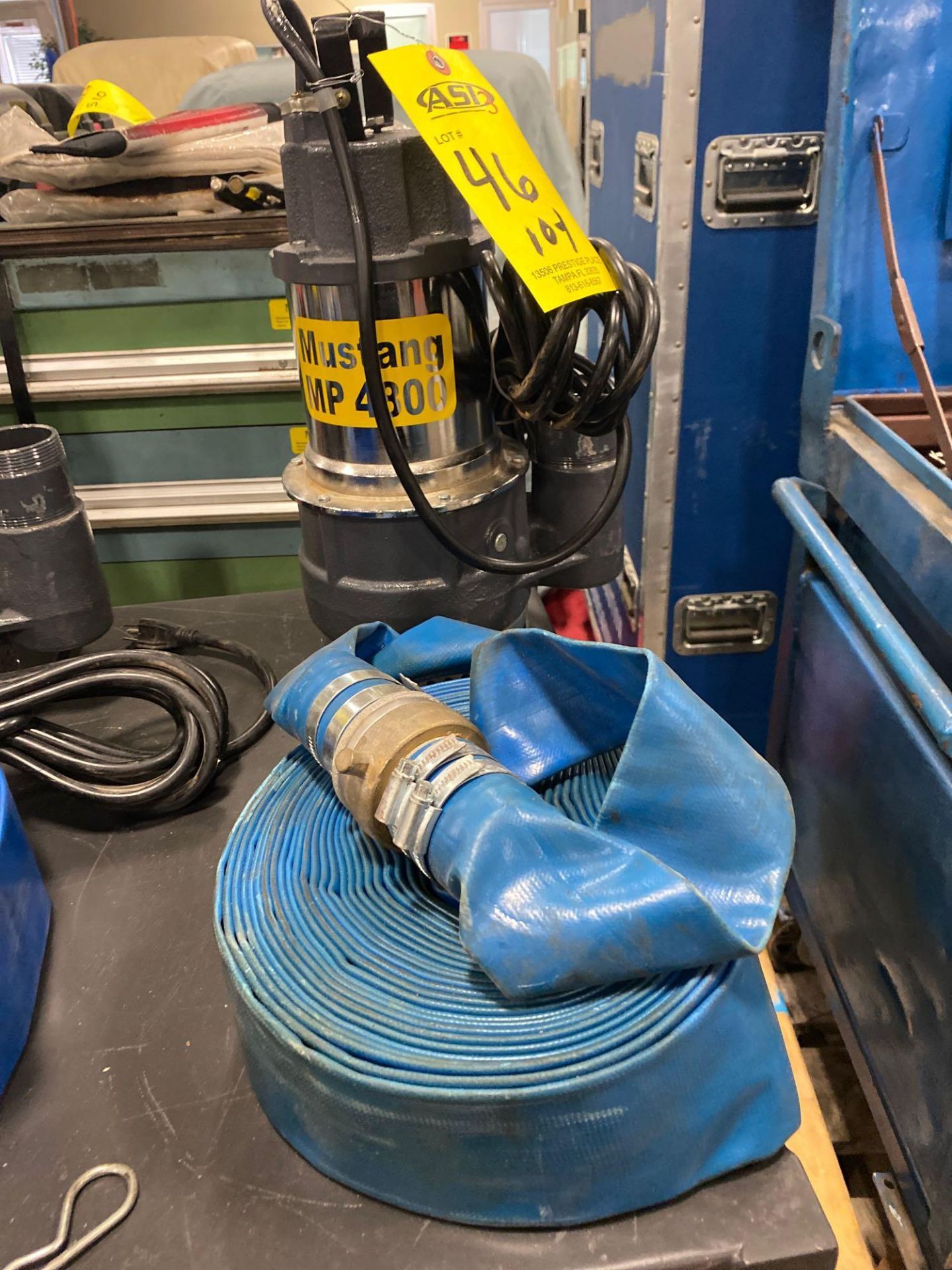 UNUSED MUSTANG MP4800 SUBMERSIBLE PUMP WITH HOSE