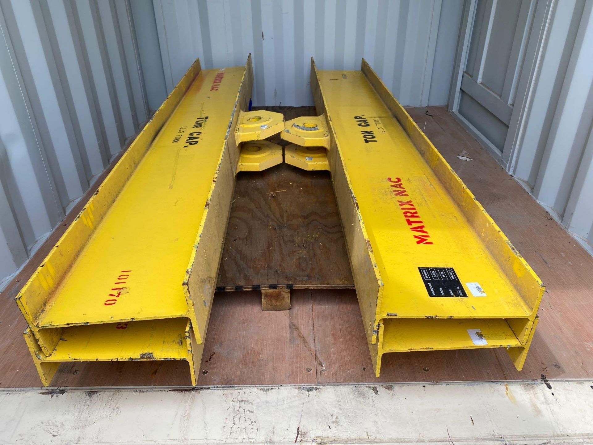 FOUR 12.5 TON CAPACITY CERTIFIED LIFTING BEAMS