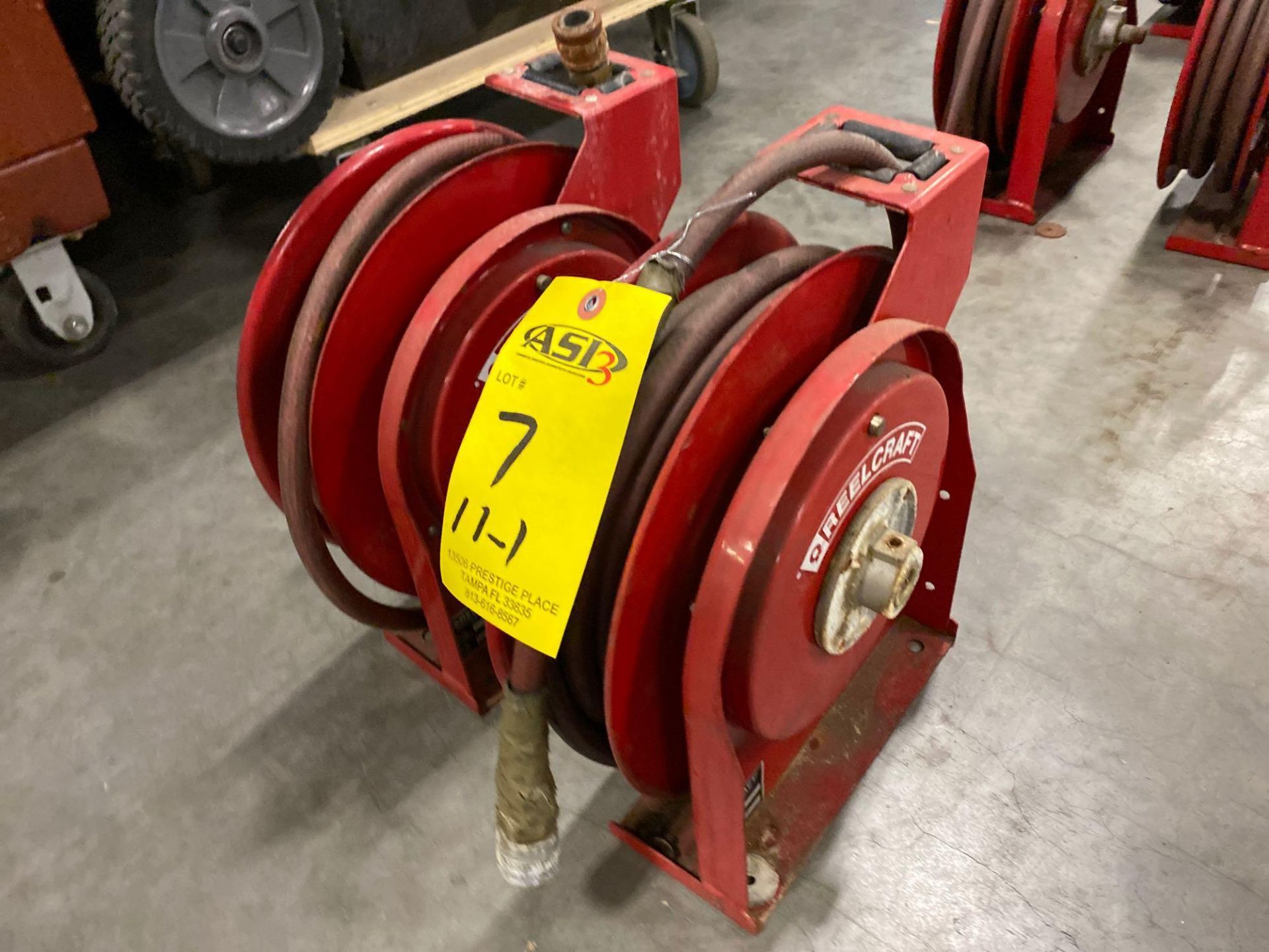 TWO REELCRAFT HOSE REELS