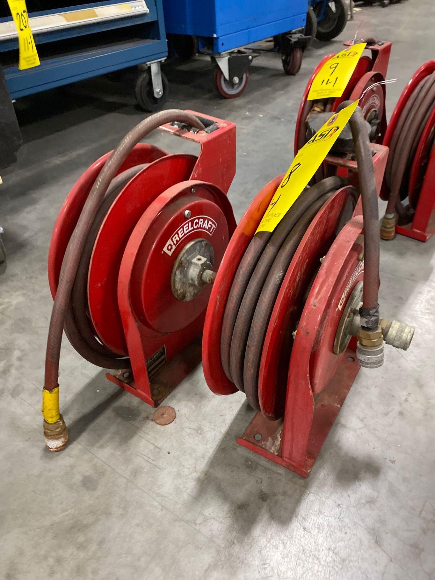 TWO REELCRAFT HOSE REELS