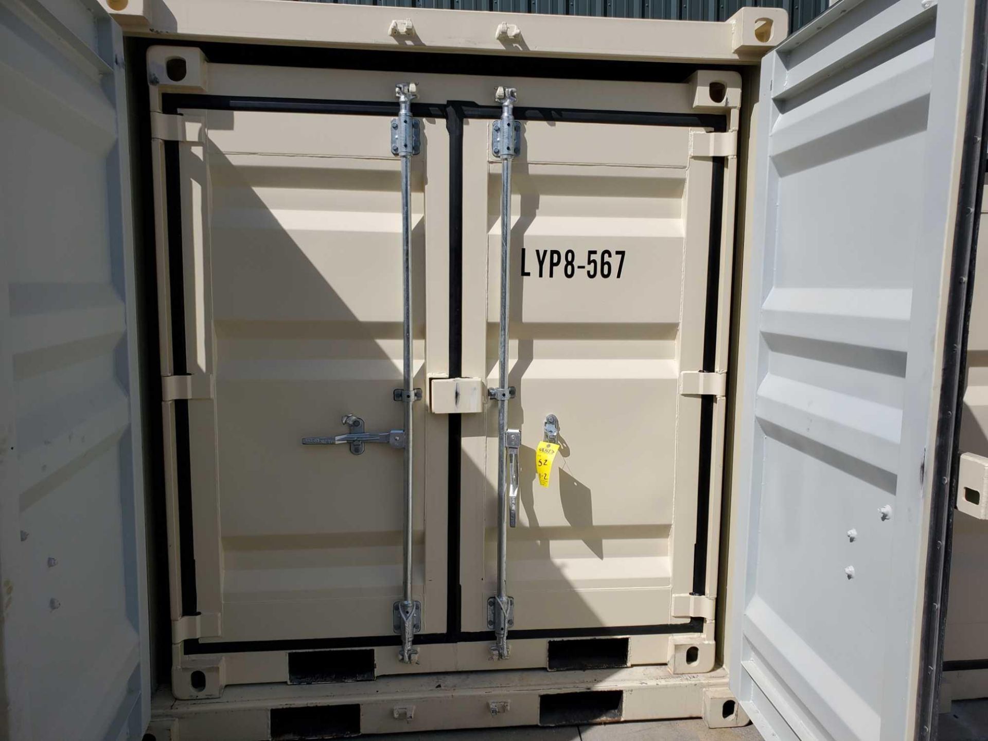 UNUSED 2020 8' OFFICE CONTAINER WITH SIDE DOOR, WINDOW & FORK POCKETS