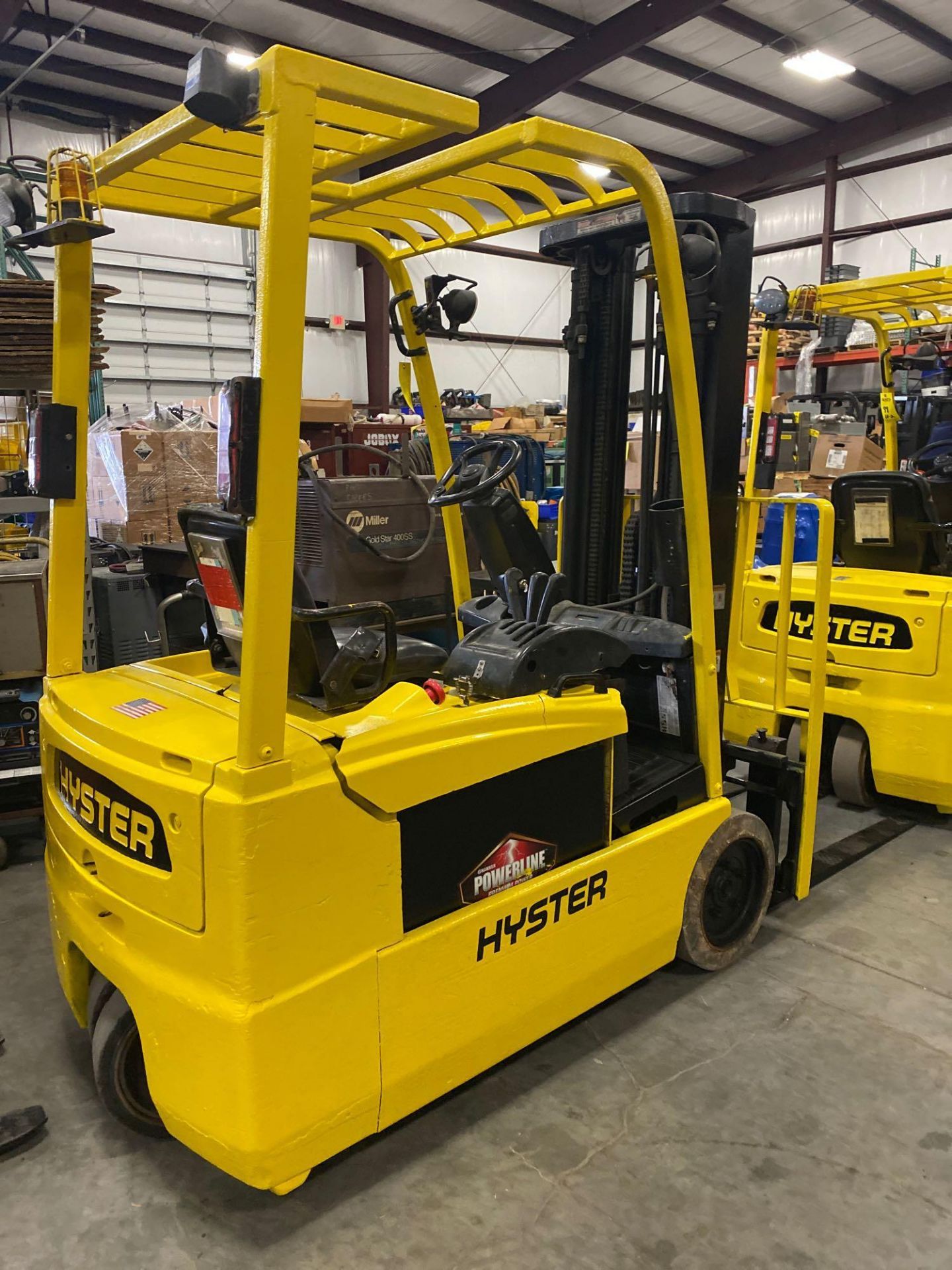 HYSTER ELECTRIC FORKLIFT MODE J35ZT, 3,500 LB CAPACITY, 36V, 187" HEIGHT CAPACITY, TILT, SIDE SHIFT, - Image 3 of 8