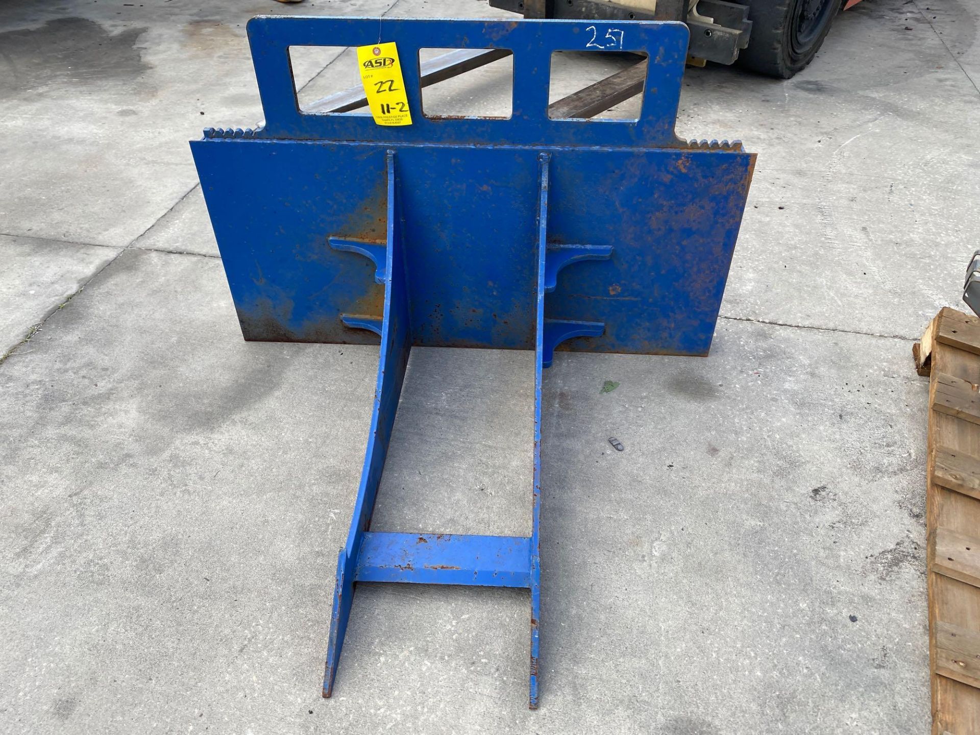 UNUSED SKID STEER STUMP REMOVER ATTACHMENT