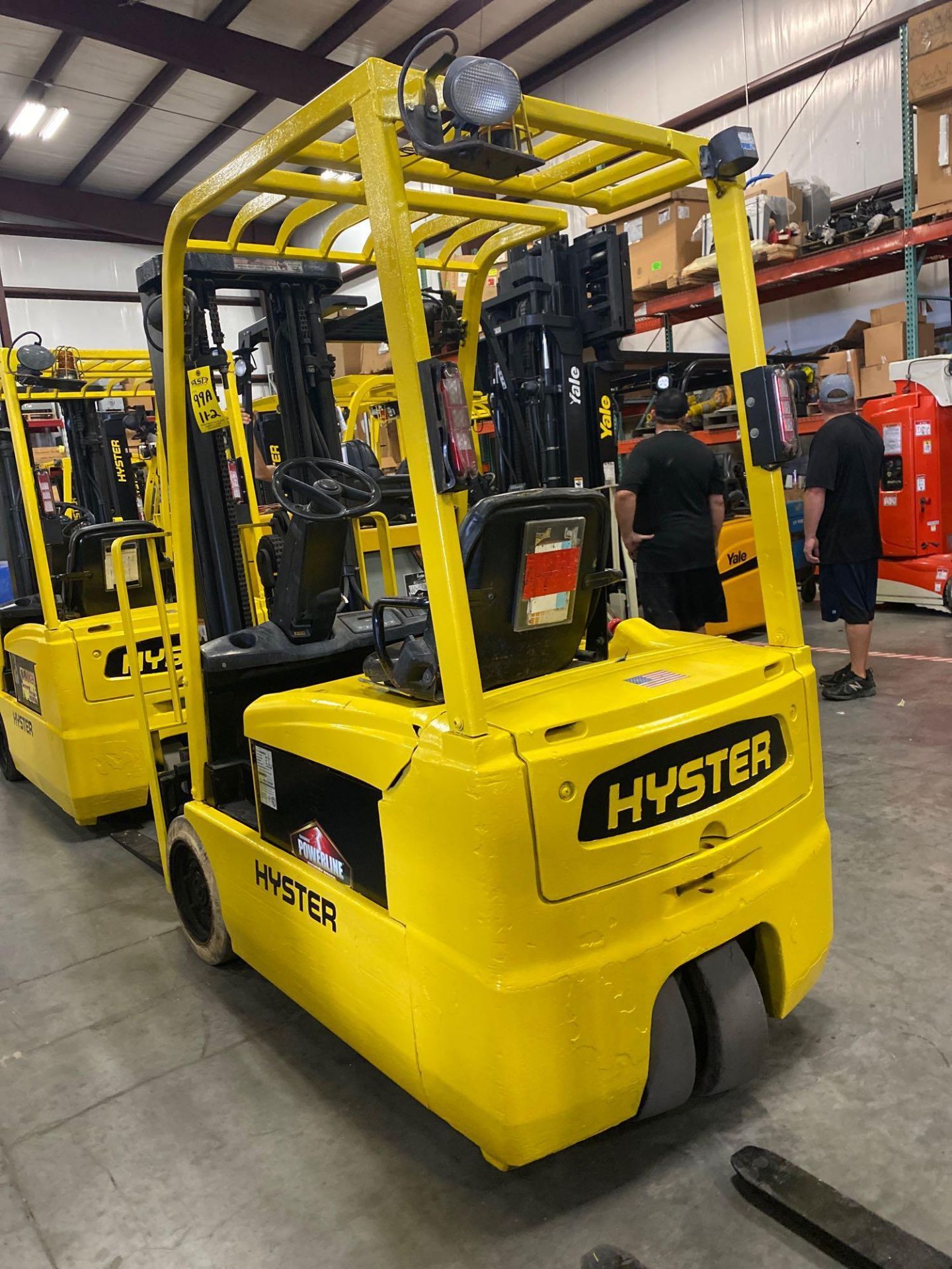 HYSTER ELECTRIC FORKLIFT MODE J35ZT, 3,500 LB CAPACITY, 36V, 187" HEIGHT CAPACITY, TILT, SIDE SHIFT, - Image 4 of 8