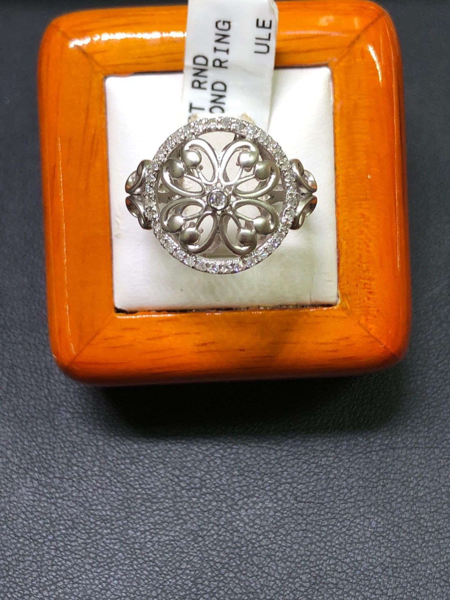 .24CT ROUND DIAMOND RING 14KT WHITE GOLD - Bild 4 aus 6