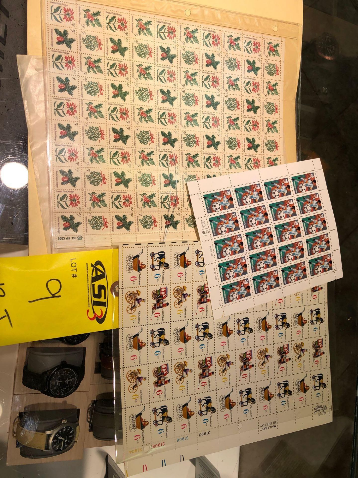 3 SHEETS OF STAMPS