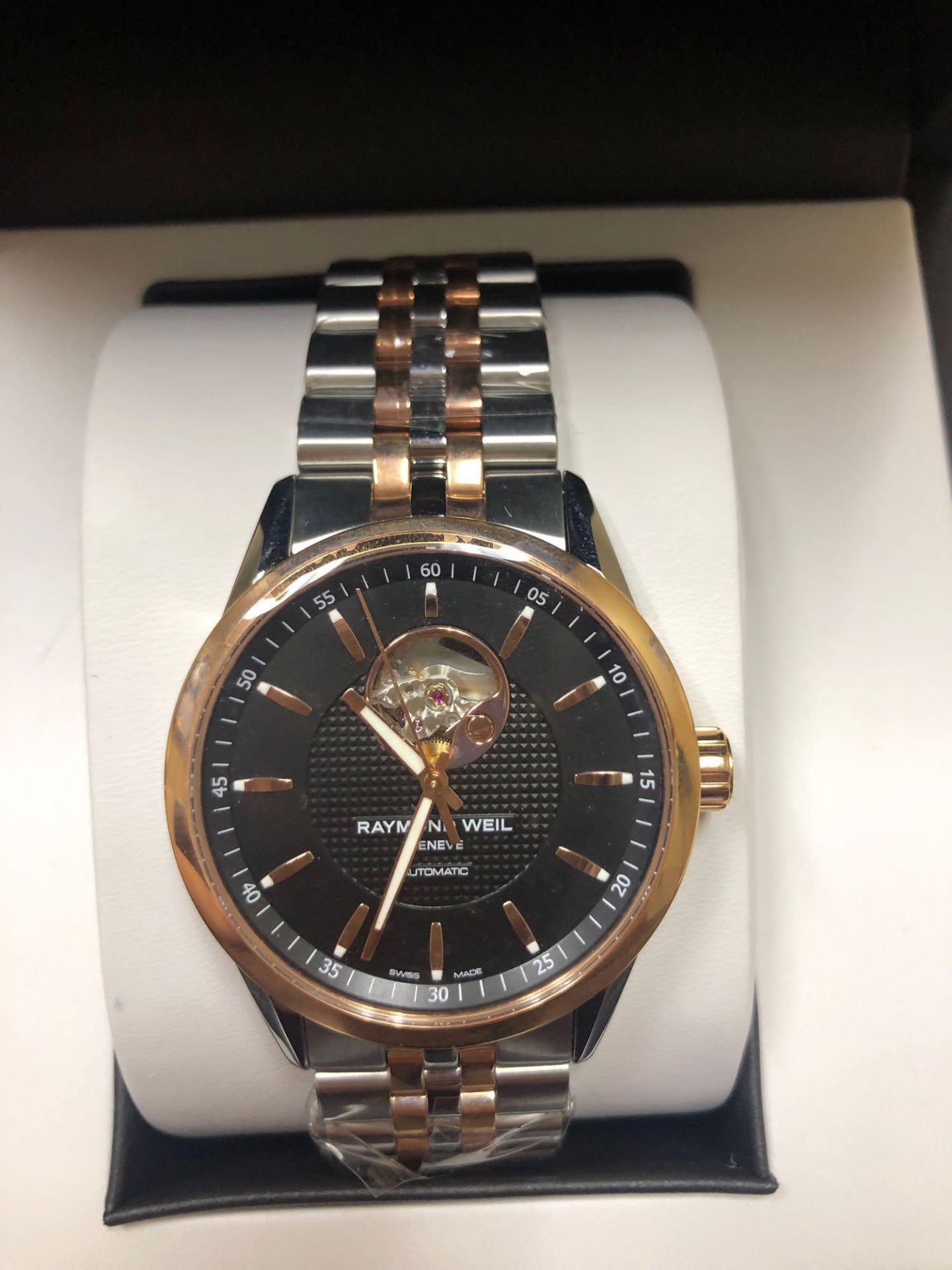 RAYMOND WEIL FREELANCER ROSE TONE/ STAINLESS STEEL WATCH