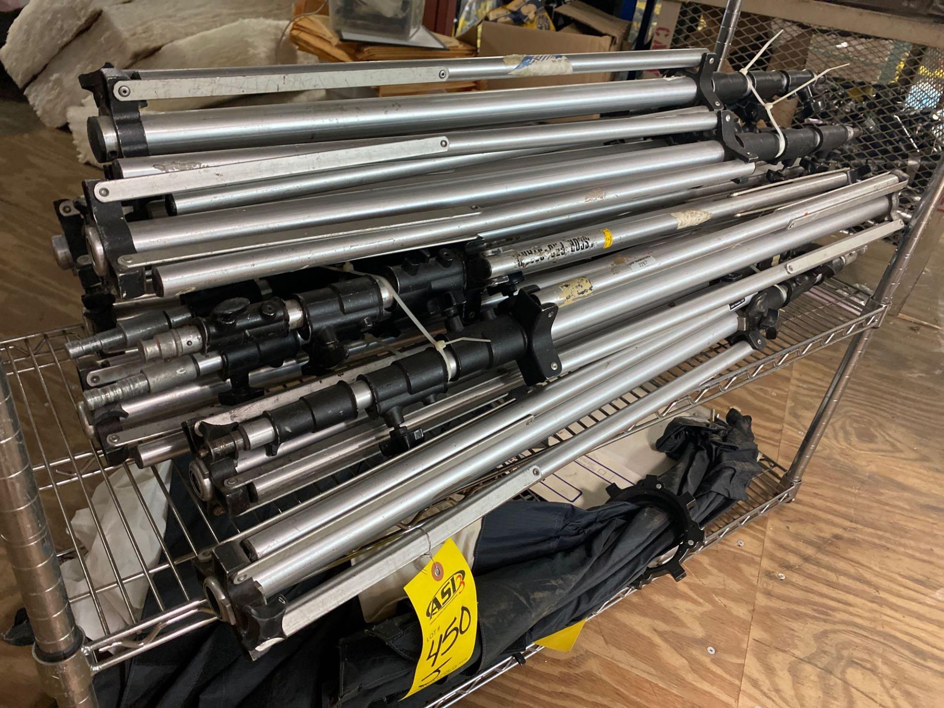 ASSORTED MANFROTO LIGHT STANDS