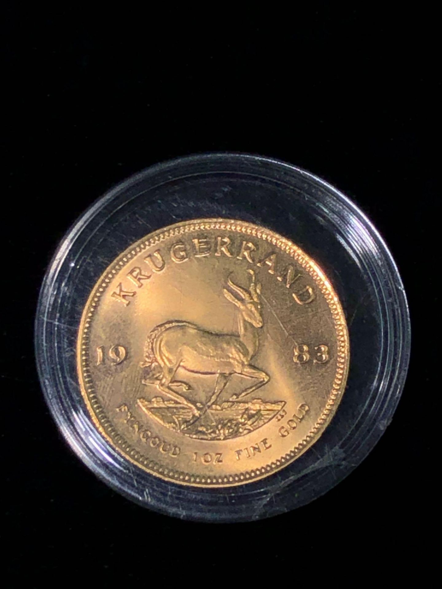 1983 1 OZT FINE GOLD KRUGERRAND COIN - Image 3 of 4