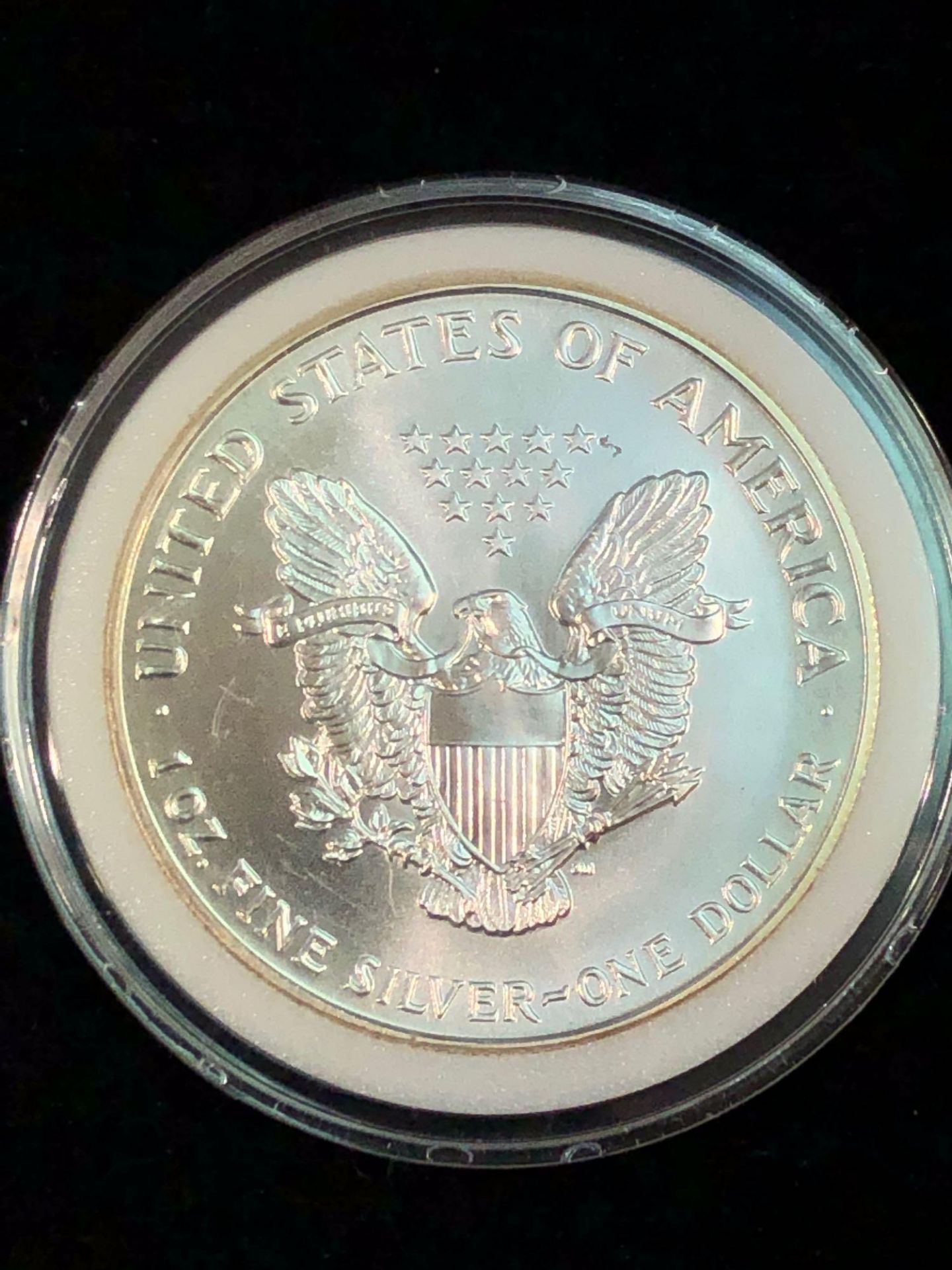 1993 SILVER AMERICAN EAGLE COIN 1 OZT - Image 4 of 4