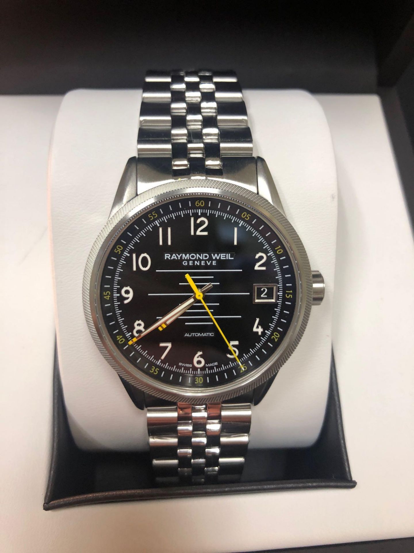 RAYMOND WEIL FREELANCER BLACK DIAL WATCH