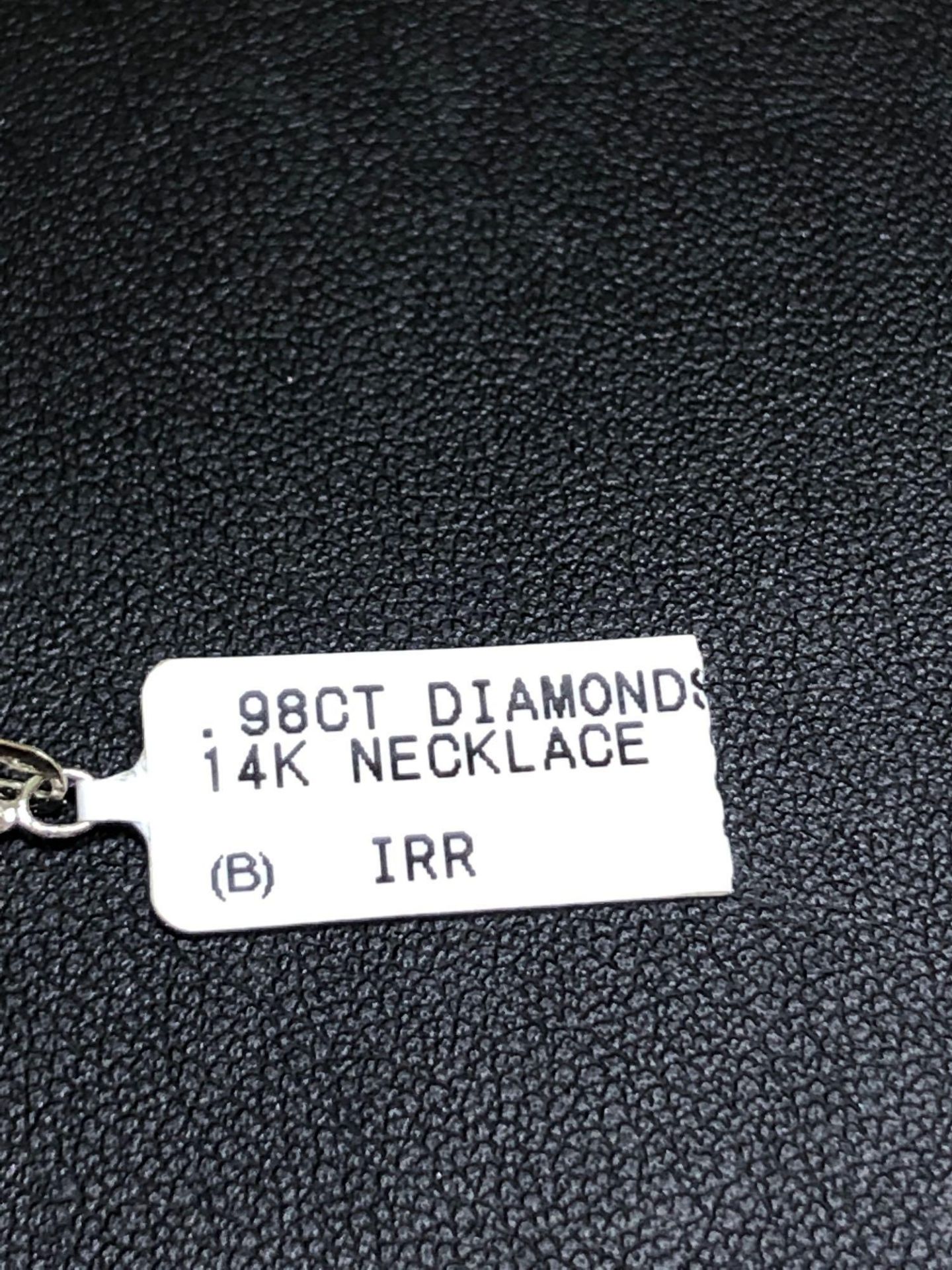 .98CT DIAMOND NECKLACE 14KT WHITE GOLD - Image 3 of 4
