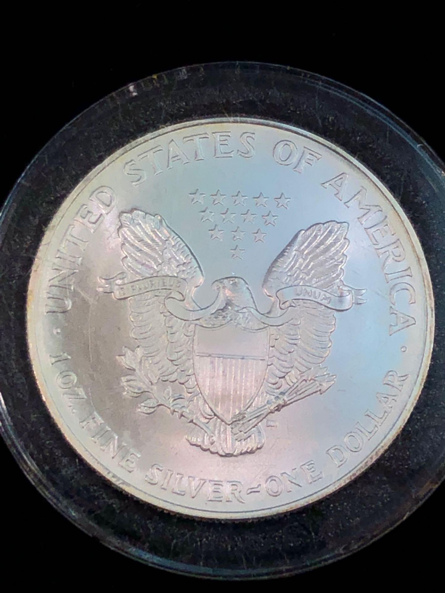 2003 SILVER AMERICAN EAGLE COIN 1 OZT - Bild 3 aus 4