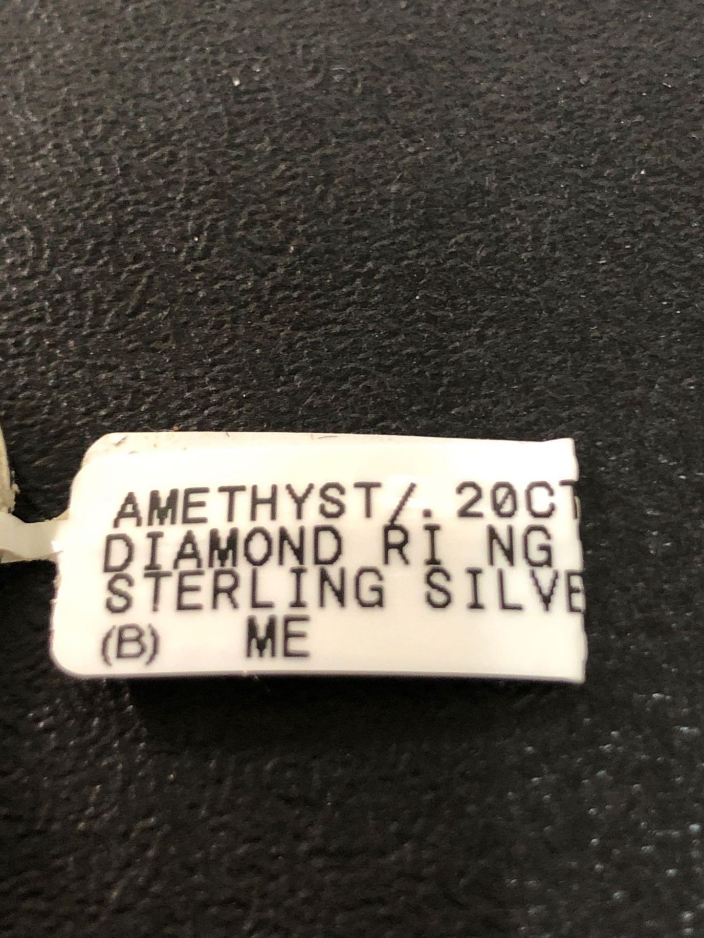 AMETHYST, PINK TOPAZ AND .20CT DIAMOND RING STERLING SILVER - Bild 3 aus 4