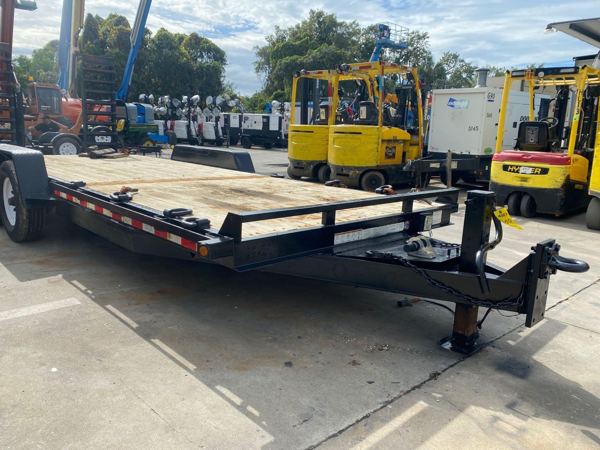 2016 QUALITY TRAILERS 15,000LB GVWR EQUIPMENT TRAILER, MDL. FDW-7K-20P, PINTLE HITCH, ELECTRIC BRAKE - Image 3 of 16