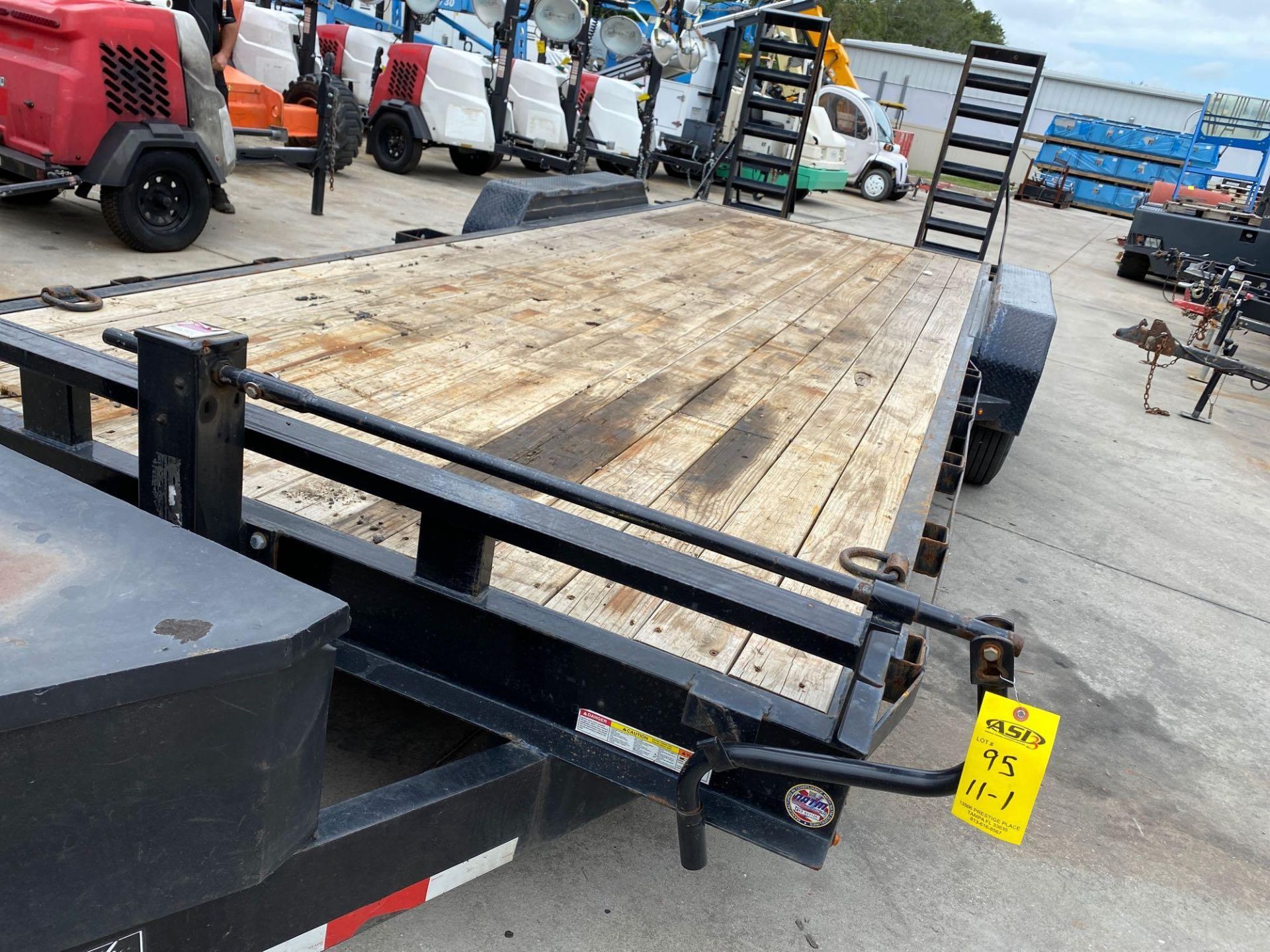 2018 SURE-TRAC DUAL AXLE TRAILER WITH FOLD DOWN RAMPS, 16,000 GVWR - Image 3 of 22