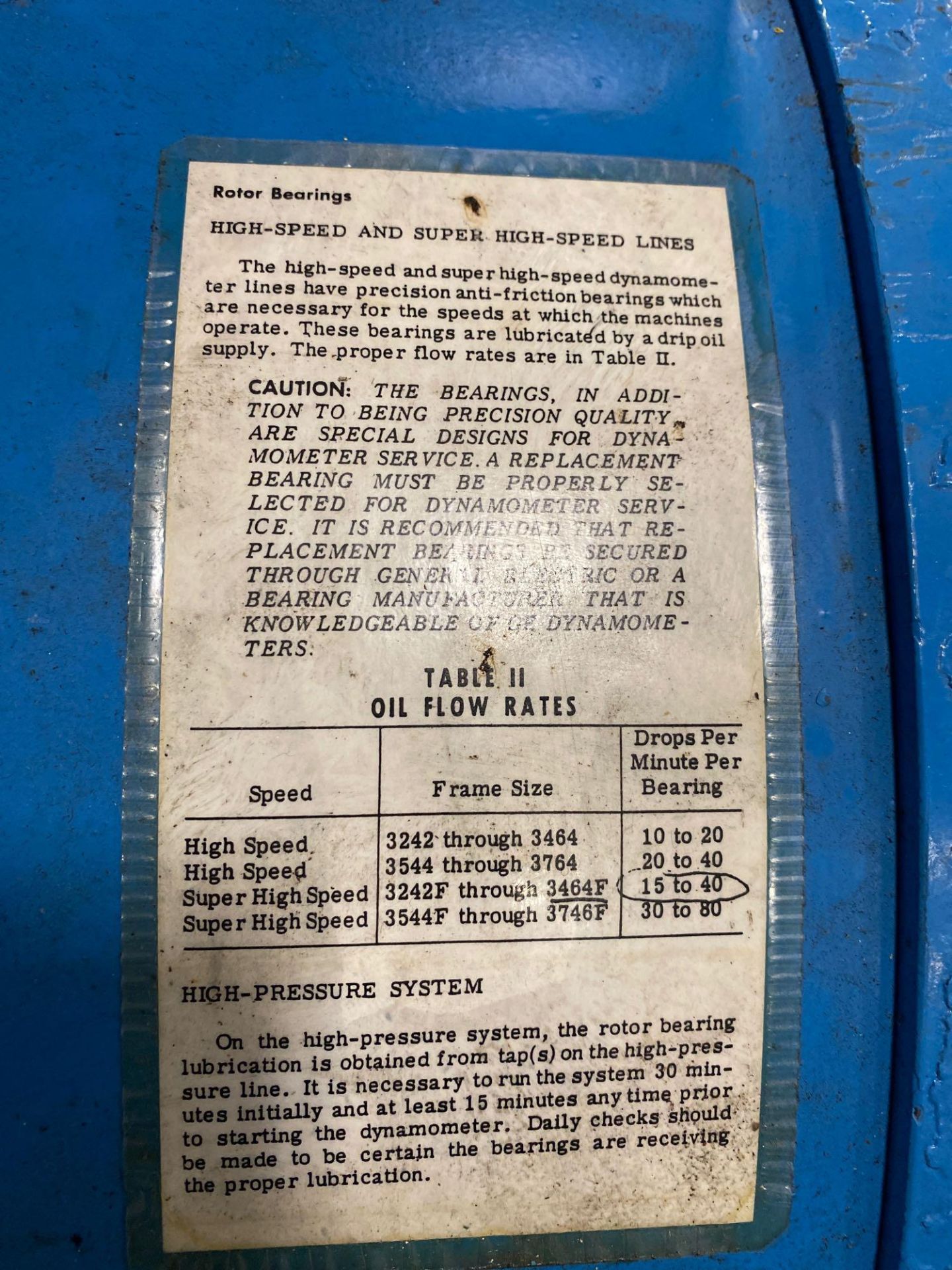 GENERAL ELECTRIC DIRECT CURRENT DYNAMOMETER MODEL 42G405AW, 300 HP ABS, 275/485 V, 750/700 AMP, TYPE - Image 17 of 20