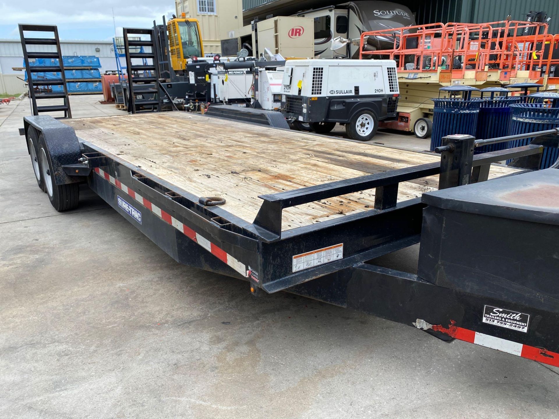 2018 SURE-TRAC DUAL AXLE TRAILER WITH FOLD DOWN RAMPS, 16,000 GVWR - Image 19 of 22