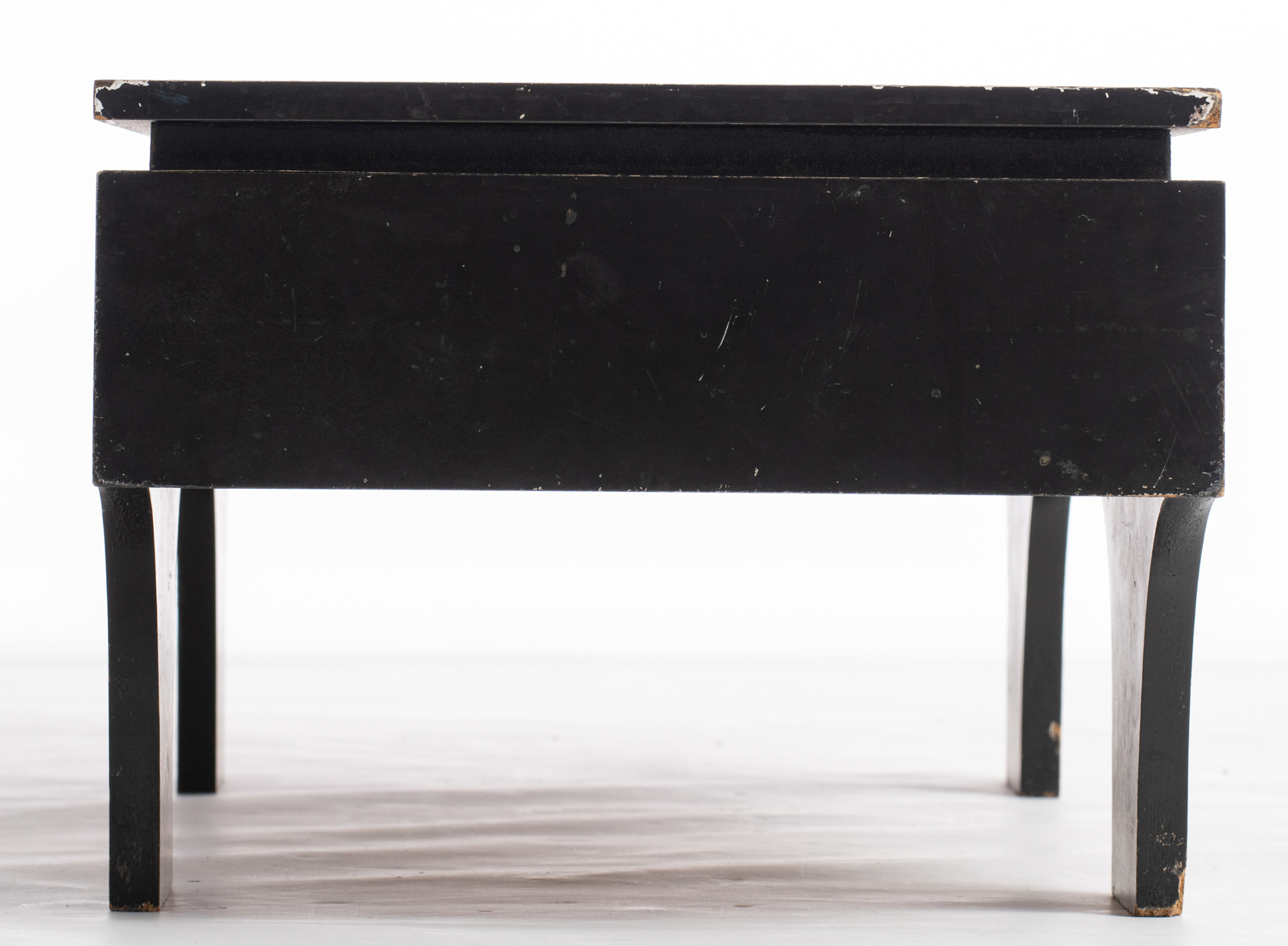 A vintage black and white lacquered fibreboard coffee table by Emile Veranneman, in collaboration wi - Image 3 of 11