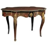 An exceptional Napoleon III, Louis XIV inspired, Boulle work 'table de milieu', the centre of the ta