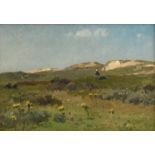 Van Leemputten C., 'Dans les dunes', inscribed 'Knocke' and dated (18)83, oil on canvas, 27,5 x 39 c