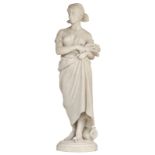 Madrassi L., the harvest, Carrara marble, H 96 cm