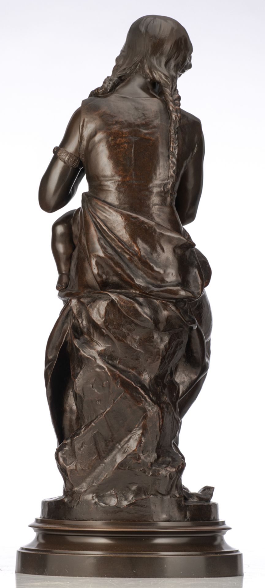 Dumaine E., 'L'amour Maternelle', patinated bronze, H 68 cm - Bild 3 aus 7