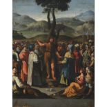 No visible signature, Saint John the Baptist preaching, inspired by the Italian Mannerism, the secon